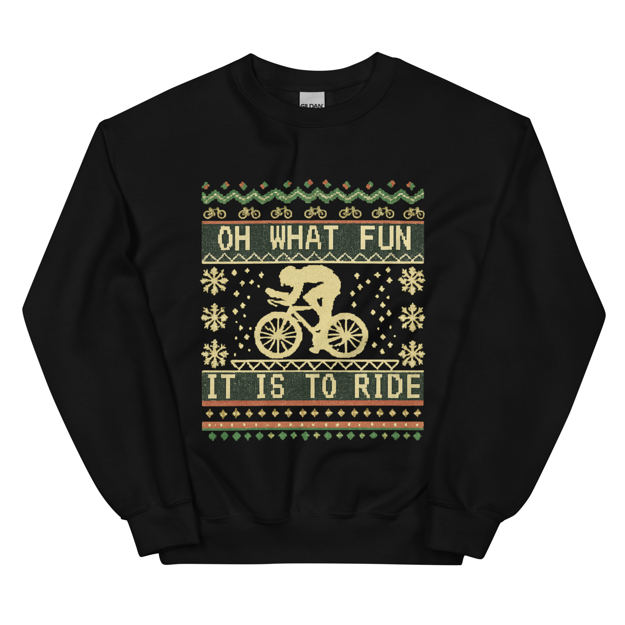 cycling christmas sweatshirt ugly holiday sweater