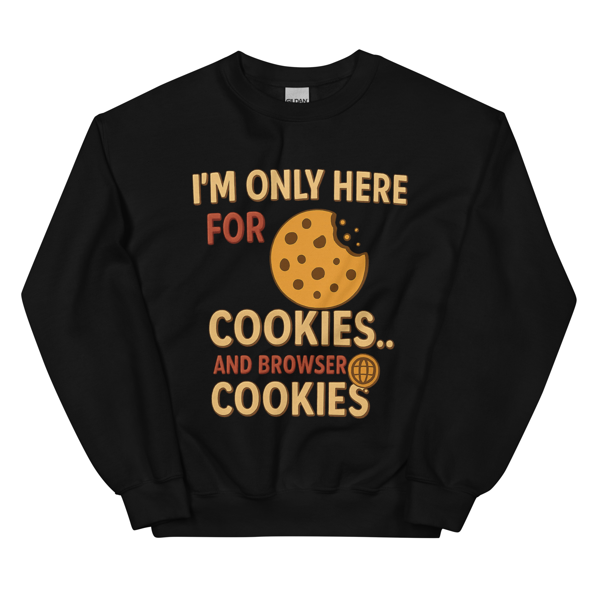 funny programmer sweatshirt cookies browser joke