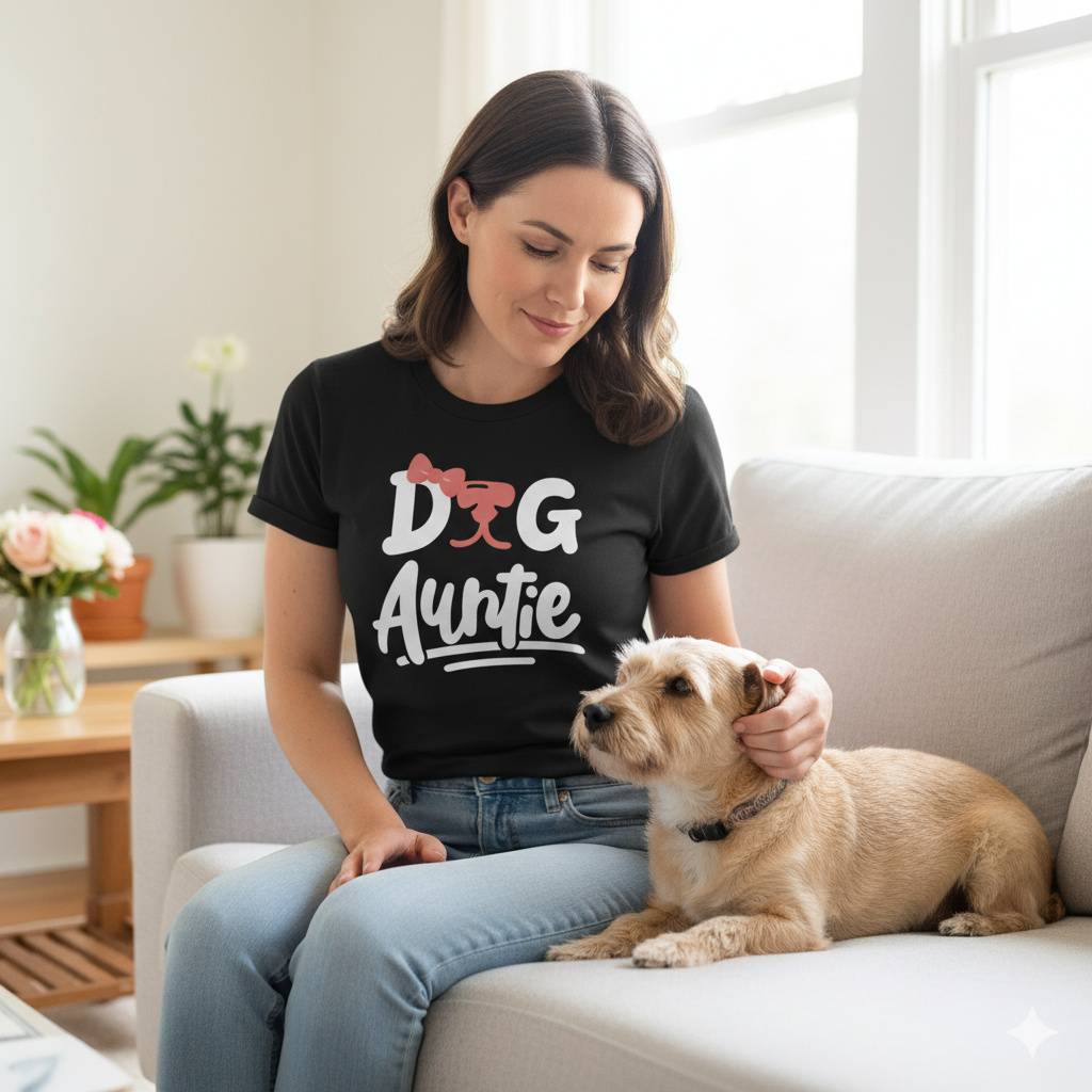 DogAuntieGraphicTeeforPet-LovingWomen “Dog Auntie” Graphic Tee for Pet-Loving Women