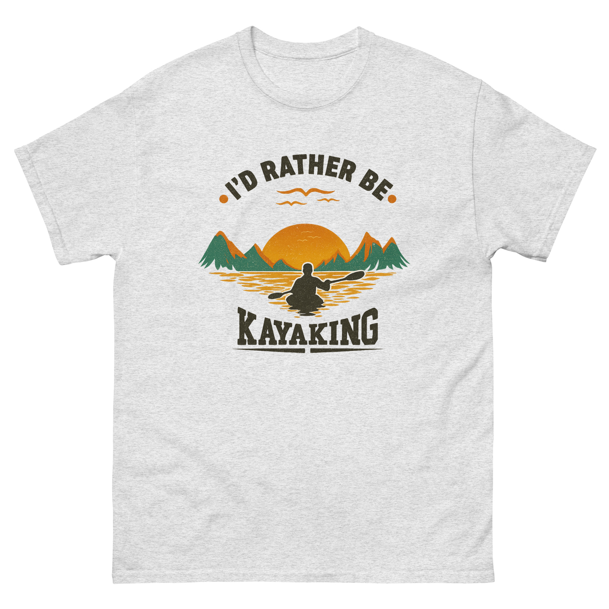 Paddle Life Shirt – I’d Rather Be Kayaking Retro Graphic Adventure
