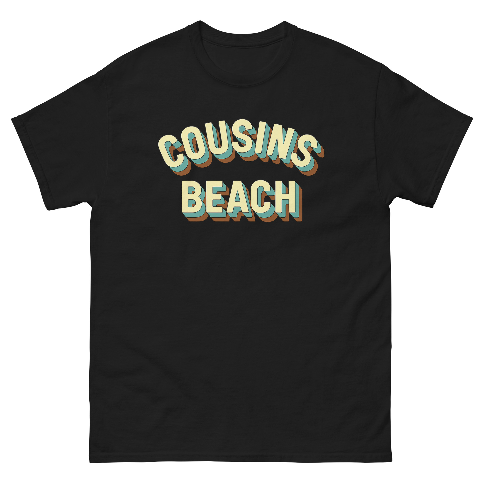cousins beach retro shirt design