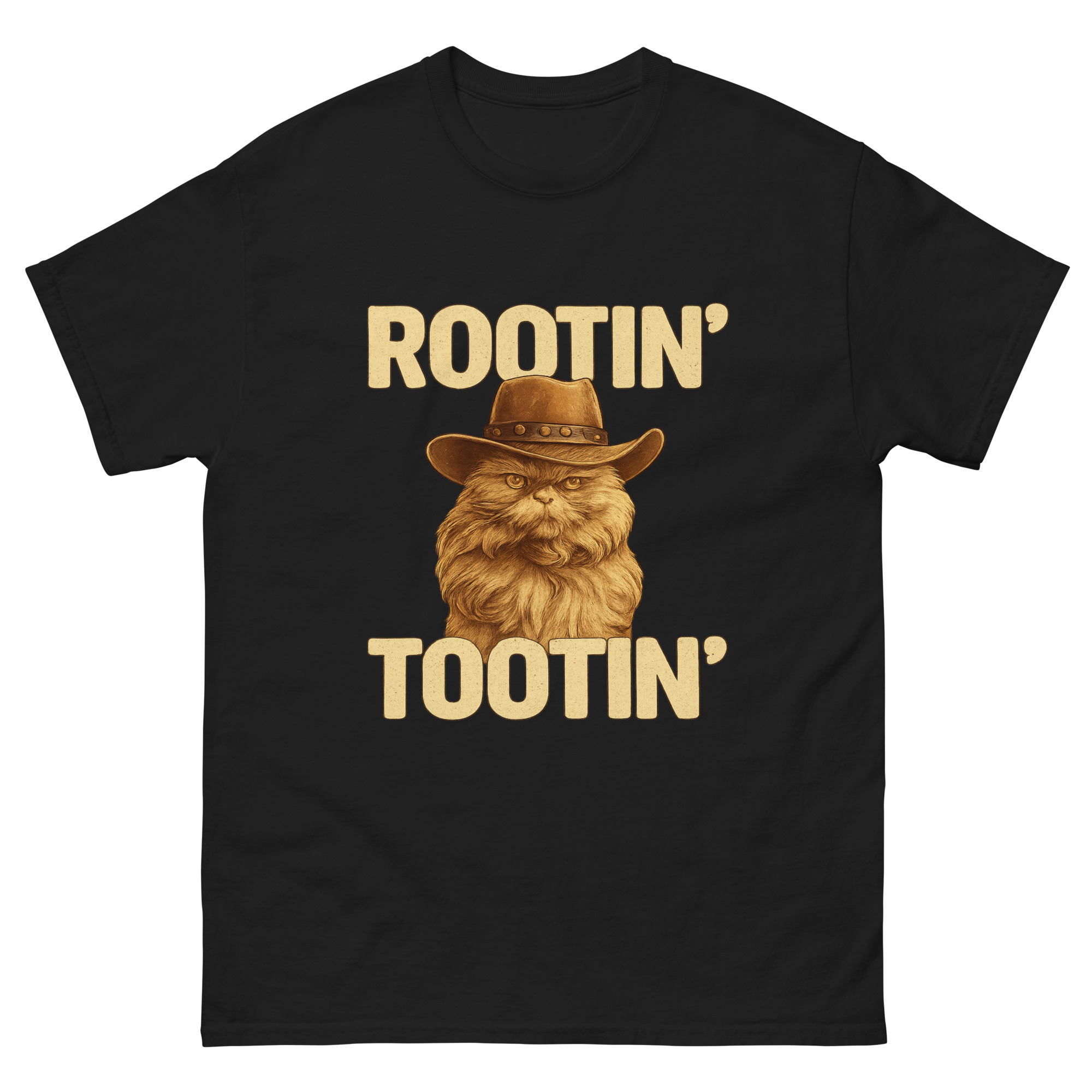 Rootin Tootin Cat Shirt funny cowboy cat graphic tee