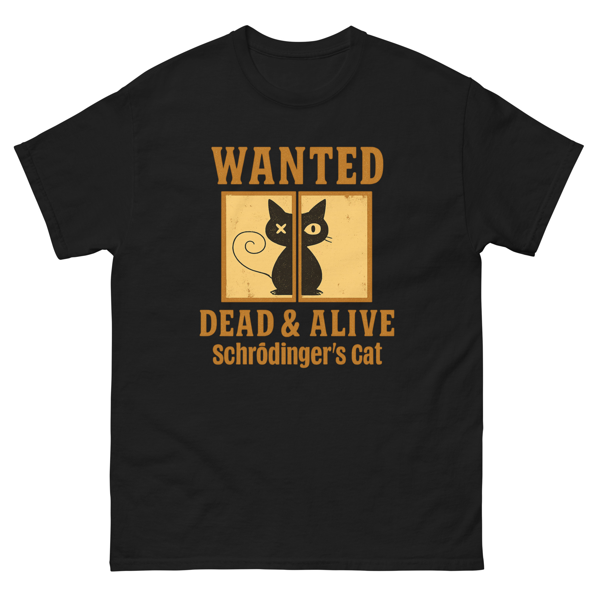 Schrodinger's Cat T Shirt funny physics paradox design