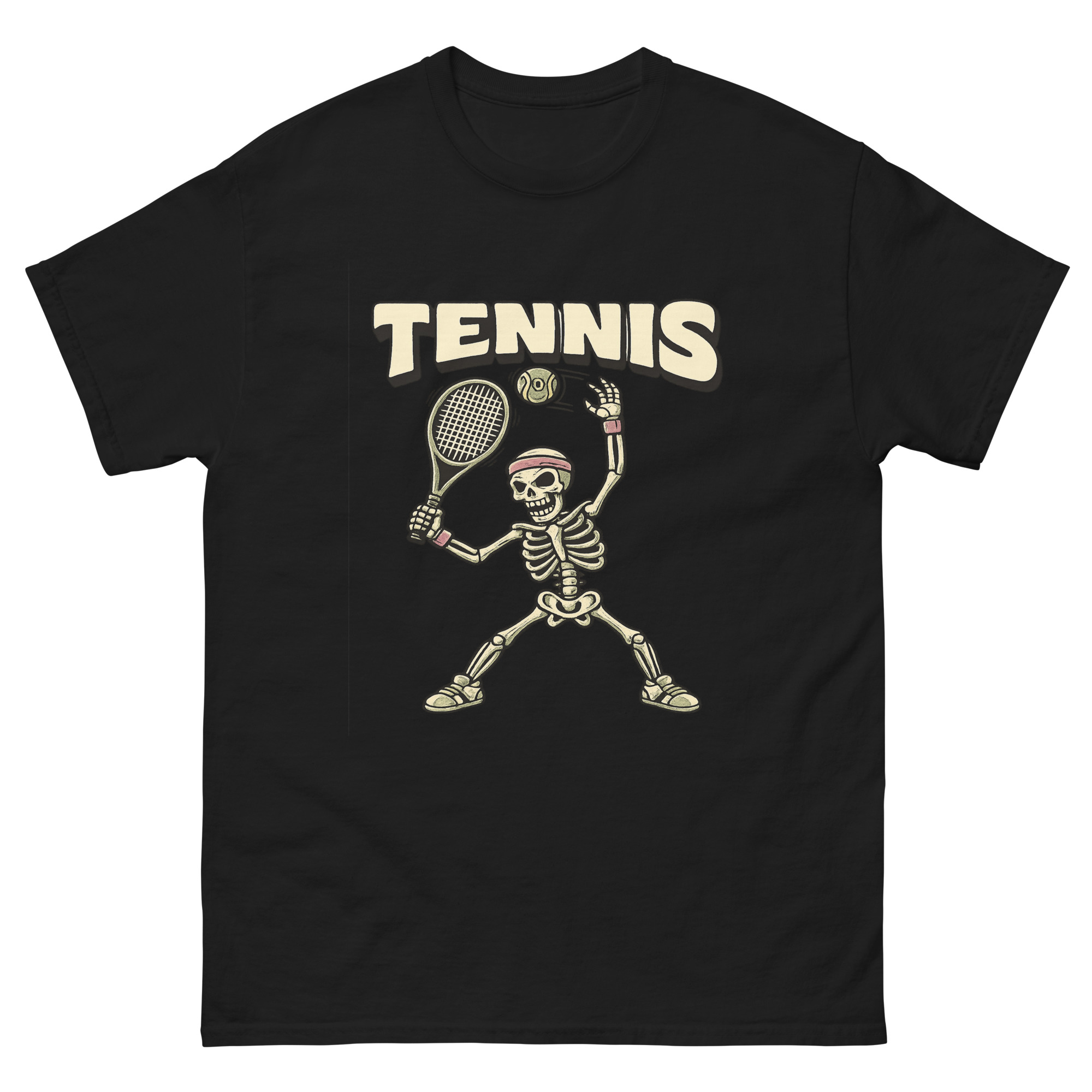 skeleton tennis shirt funny gift design