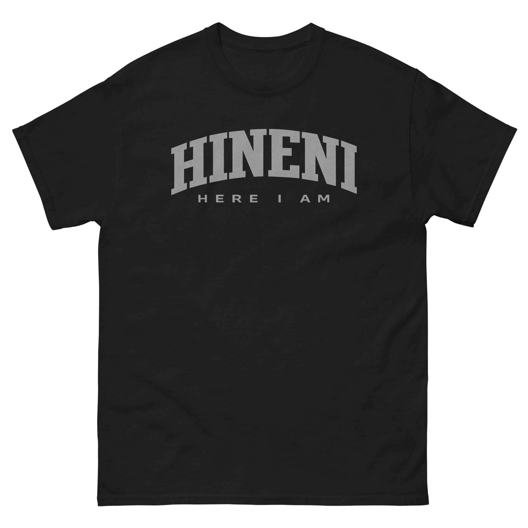 hineni here i am hebrew word t shirt with english translation
