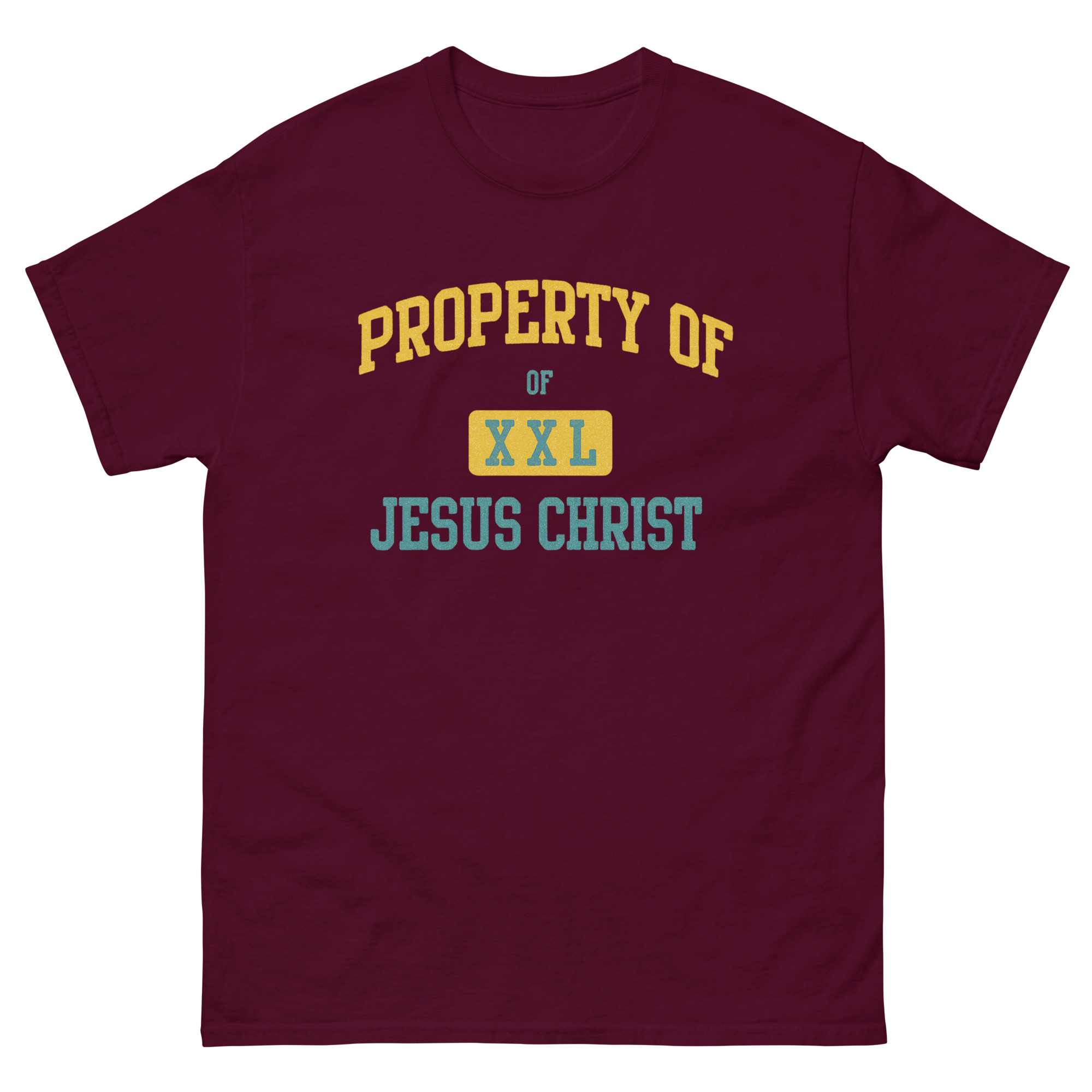 unisex-classic-tee-maroon-front-68c3c57d8c0ef.jpg