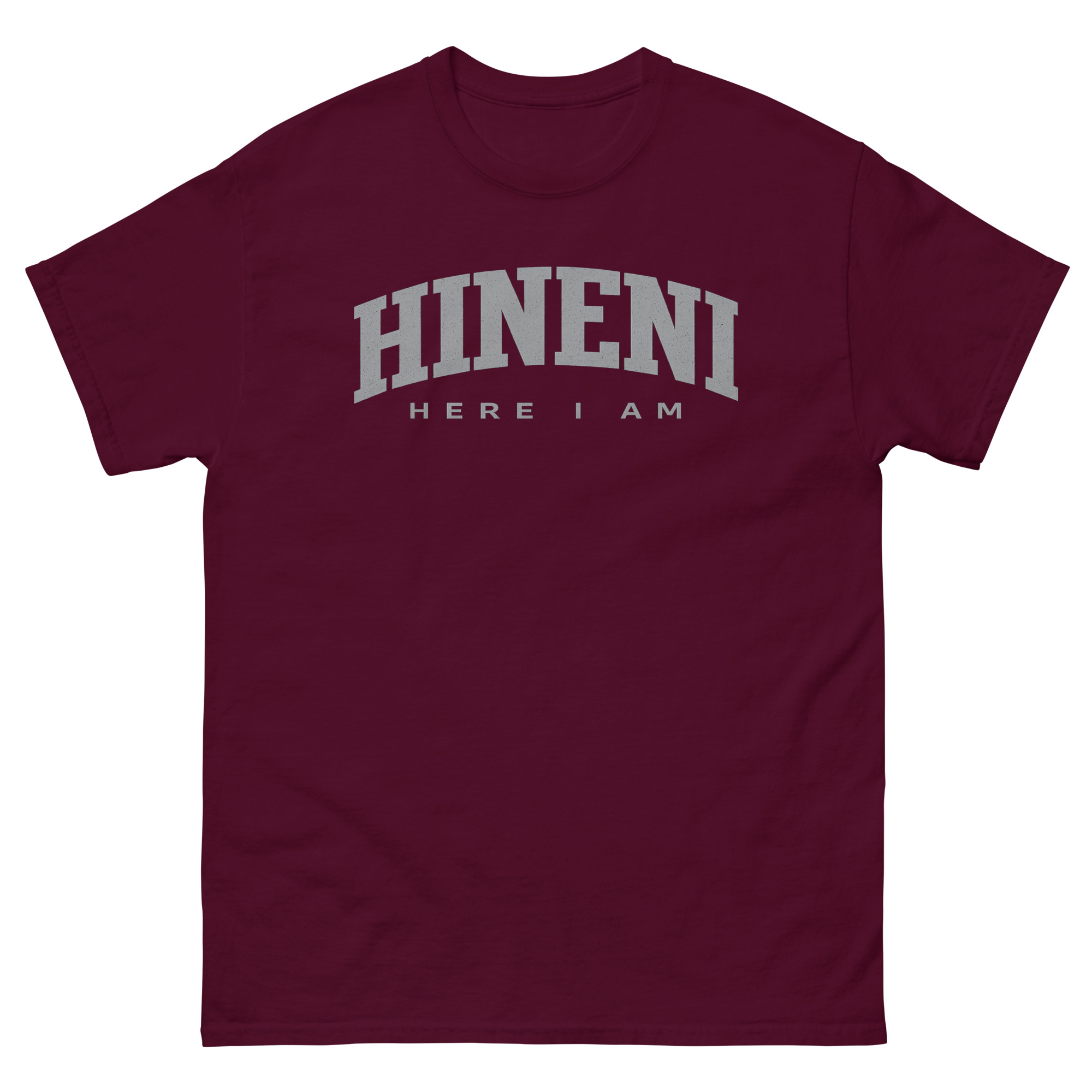 unisex-classic-tee-maroon-front-68c80f58eee14.jpg