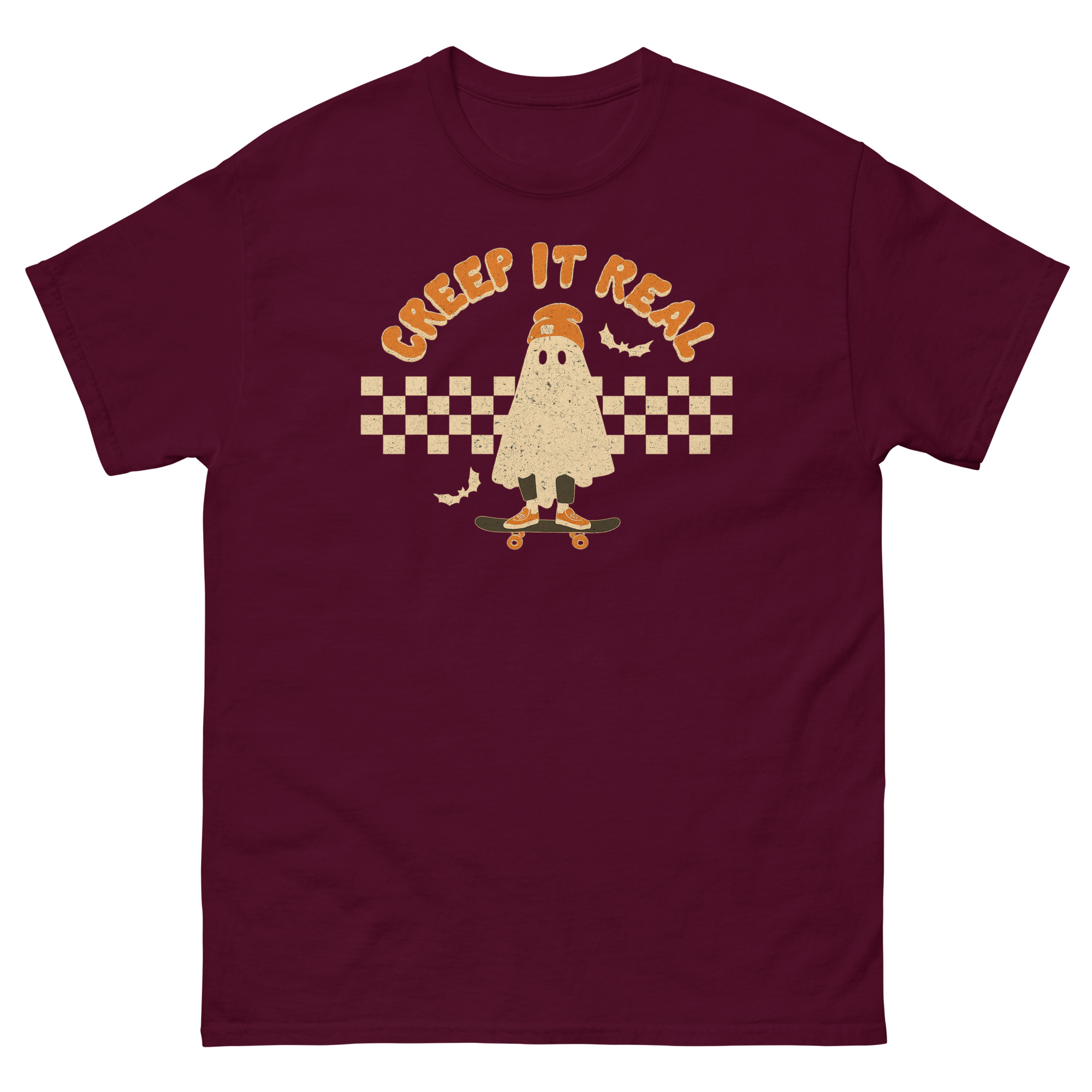 unisex-classic-tee-maroon-front-68d0df5f947f4.jpg
