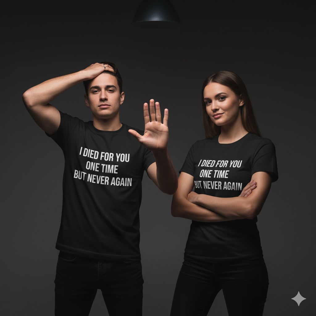 I Died For You One Time But Never Again Shirt I Died For You One Time But Never Again Shirt