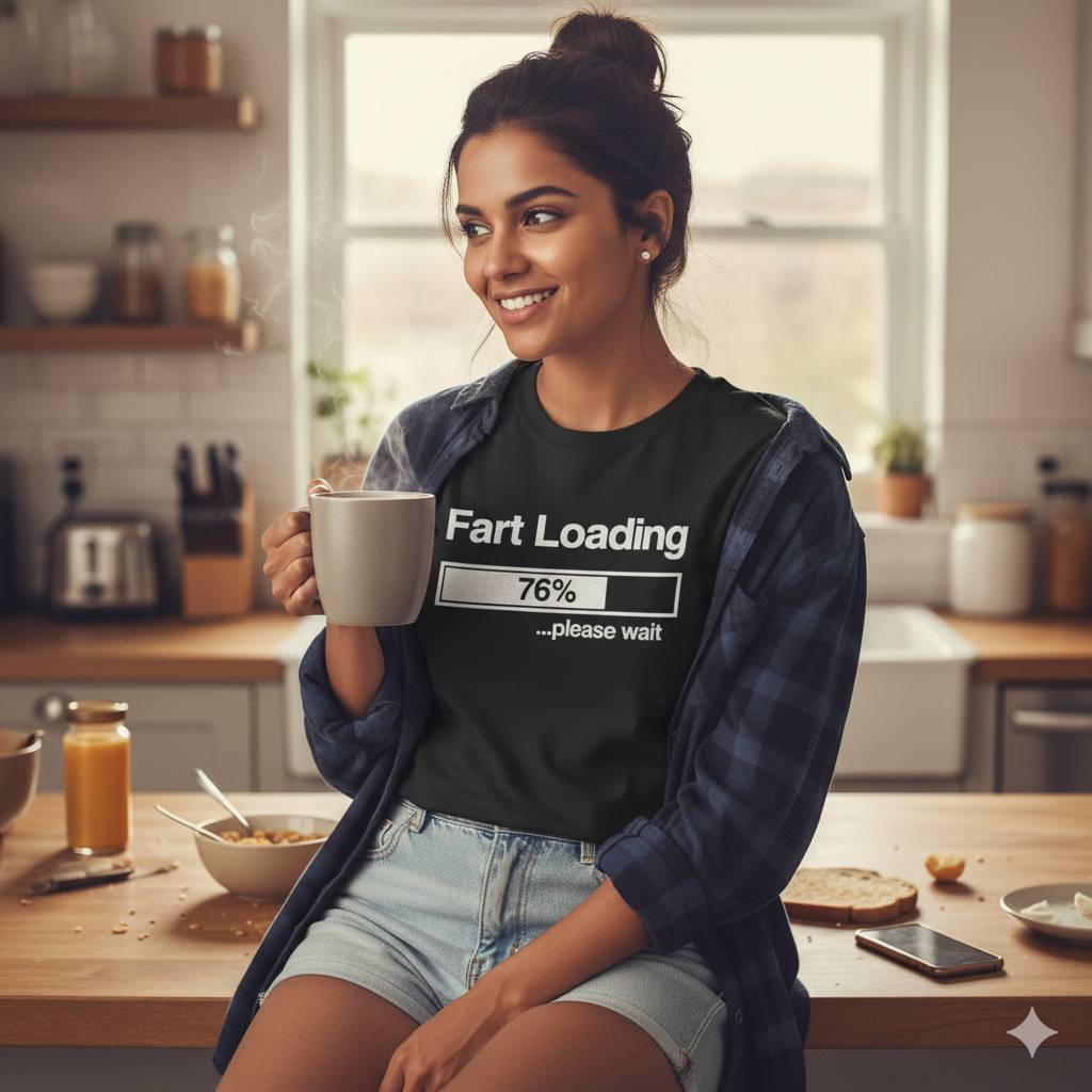Fart Loading Tee – Funny Digital Parody Shirt Fart Loading Tee – Funny Digital Parody Shirt