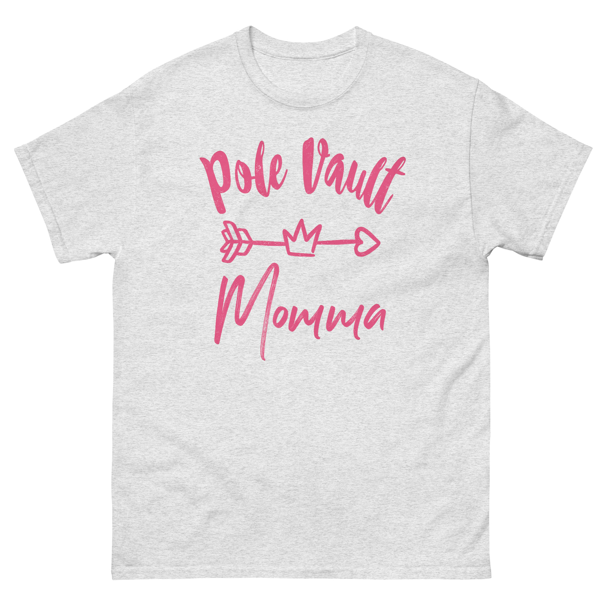 Pole Vault Mom Shirt – Pink Arrow Design Proud Track & Field Mom Tee