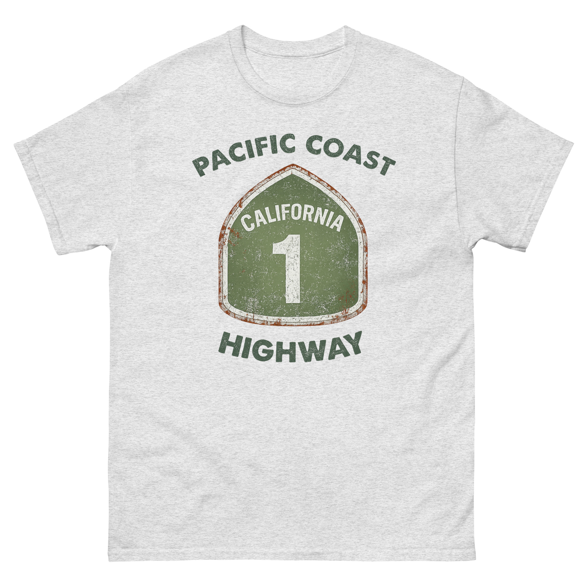 Pacific Coast Highway Shirt California Route 1 Vintage Travel Tee