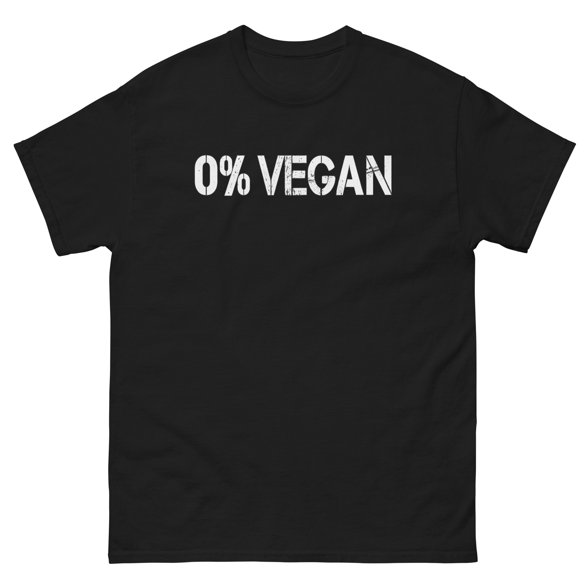 0 vegan t shirt funny anti vegan slogan graphic tee for meat eaters