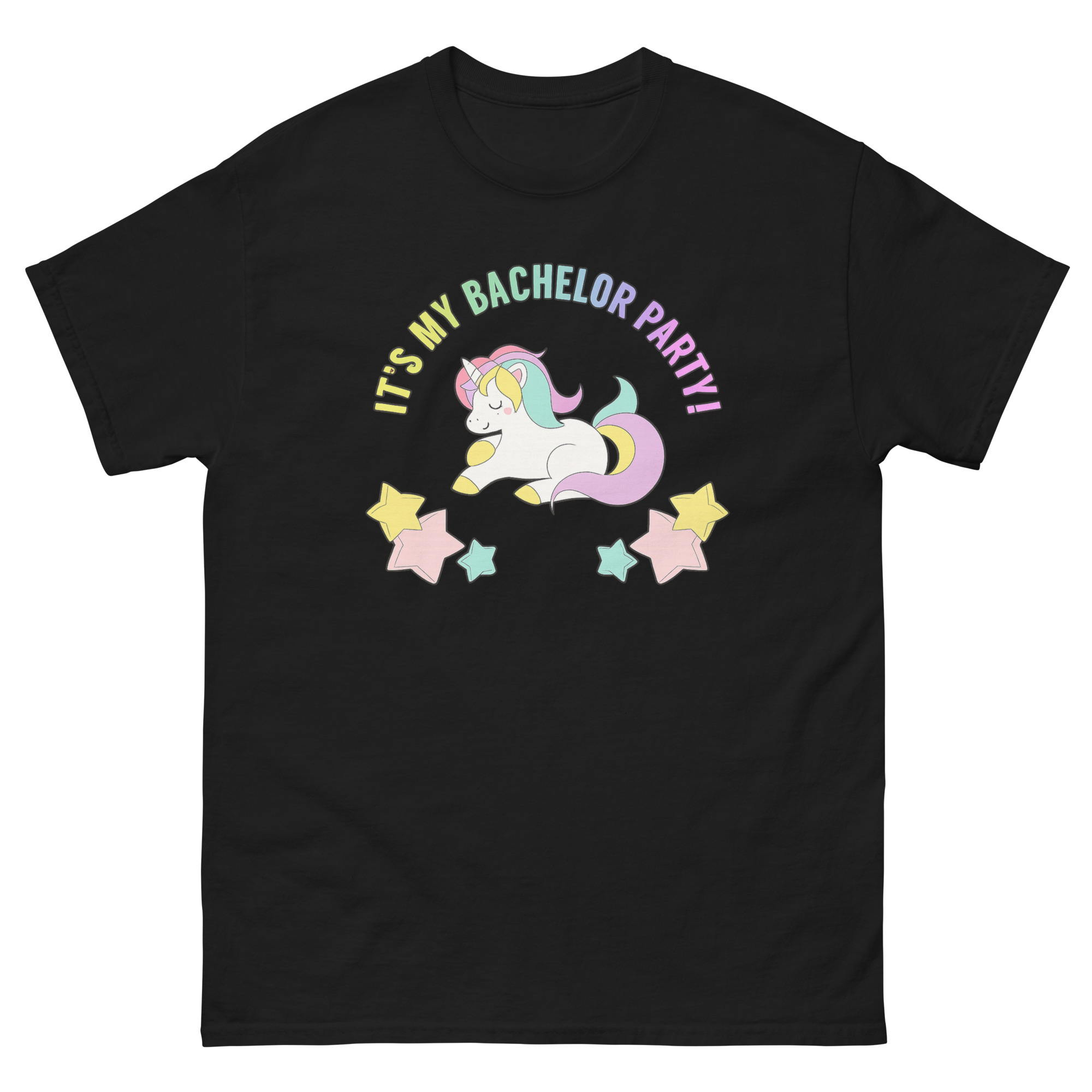 Dirty Bachelor Party Shirt with Cute Unicorn and Funny Text