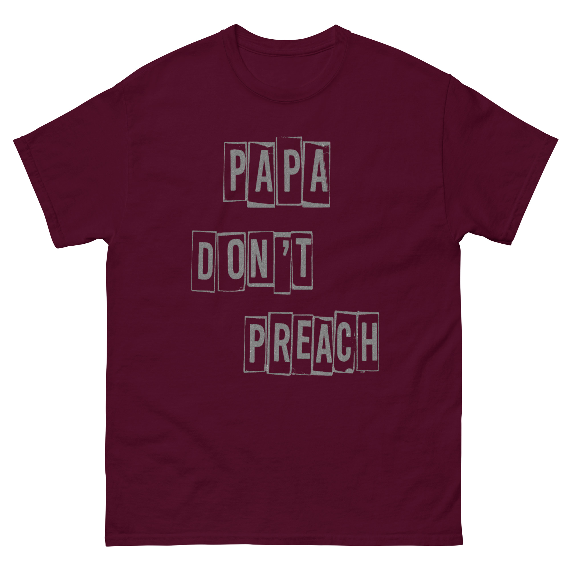 unisex-classic-tee-maroon-front-68e71225a901f.jpg