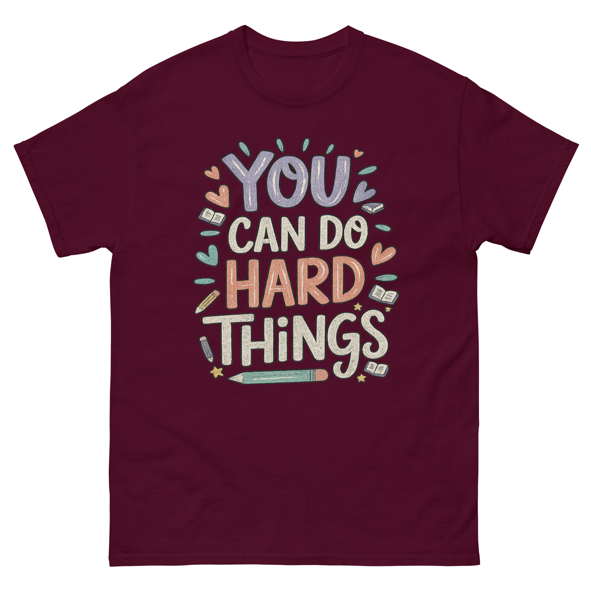 unisex-classic-tee-maroon-front-68eefce8b7890.jpg