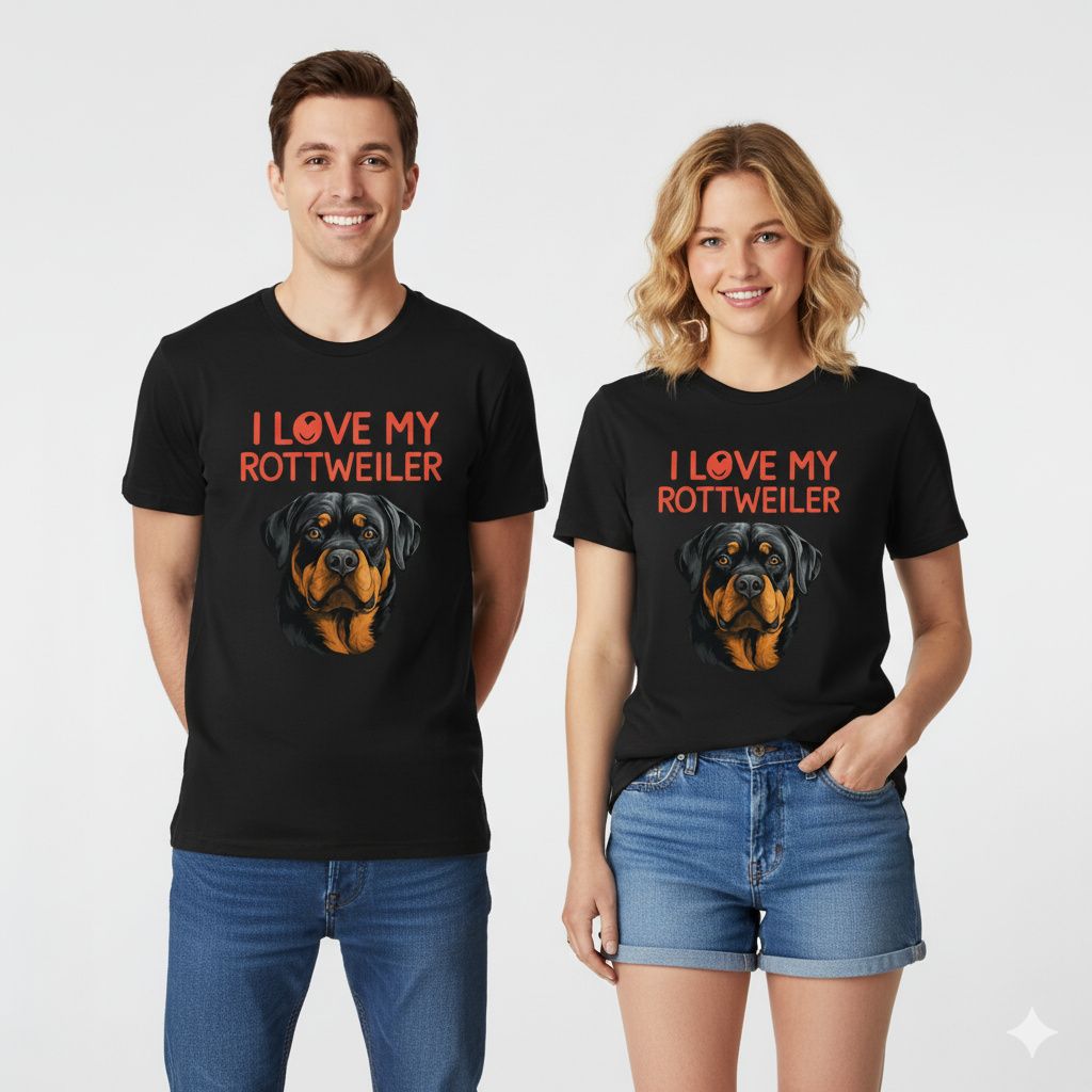 I Love My Rottweiler T Shirt I Love My Rottweiler T Shirt