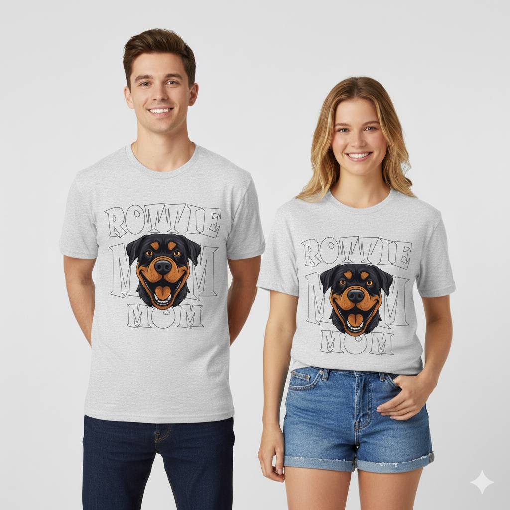 Rottweiler Mom T Shirt