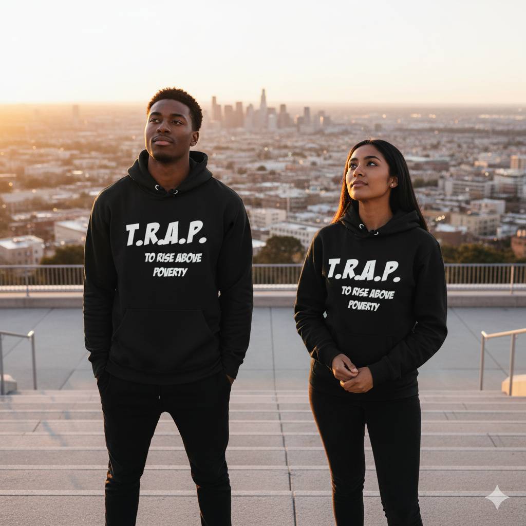 Trap To Rise Above Poverty Hoodie Trap To Rise Above Poverty Hoodie