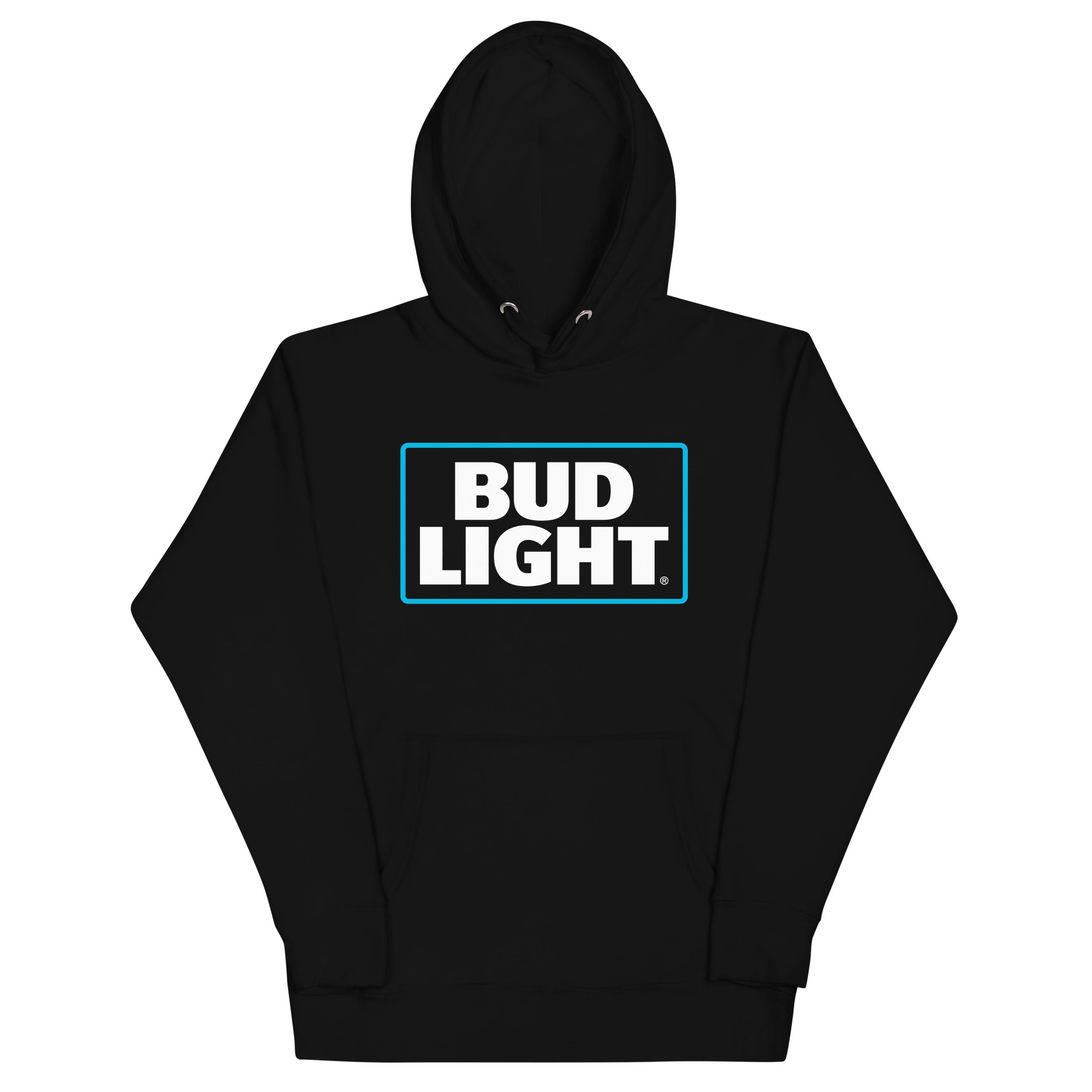 hoodie featuring bold Bud Light logo graphic on front