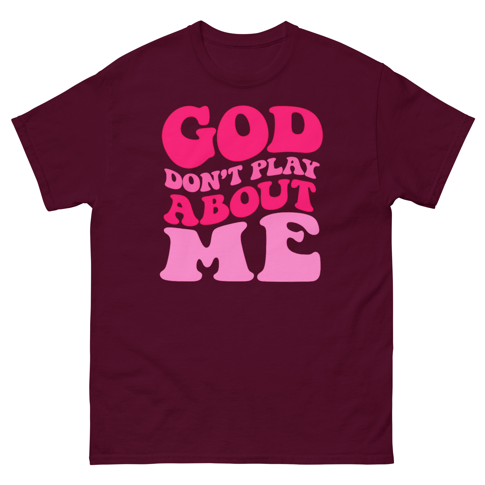 unisex-classic-tee-maroon-front-69671b64d2599.jpg