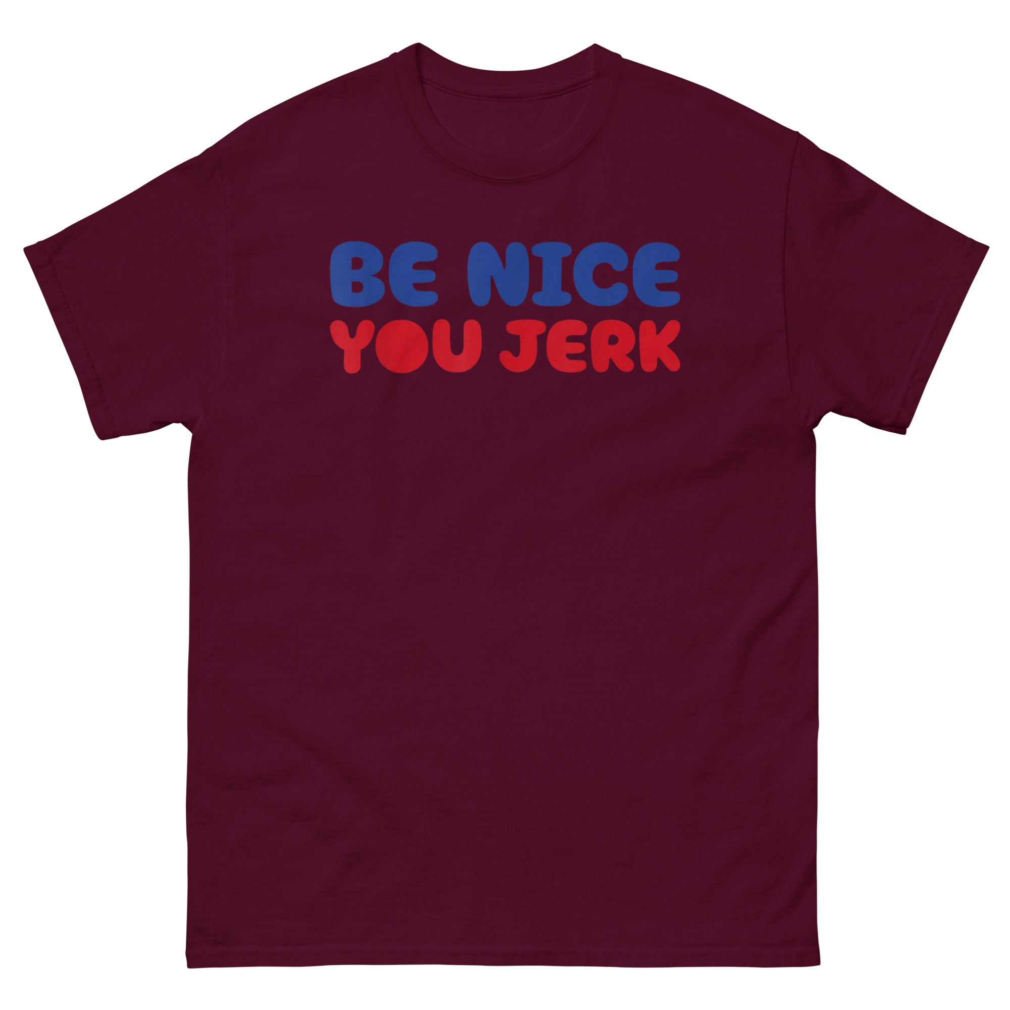 unisex-classic-tee-maroon-front-6995b54597966.jpg