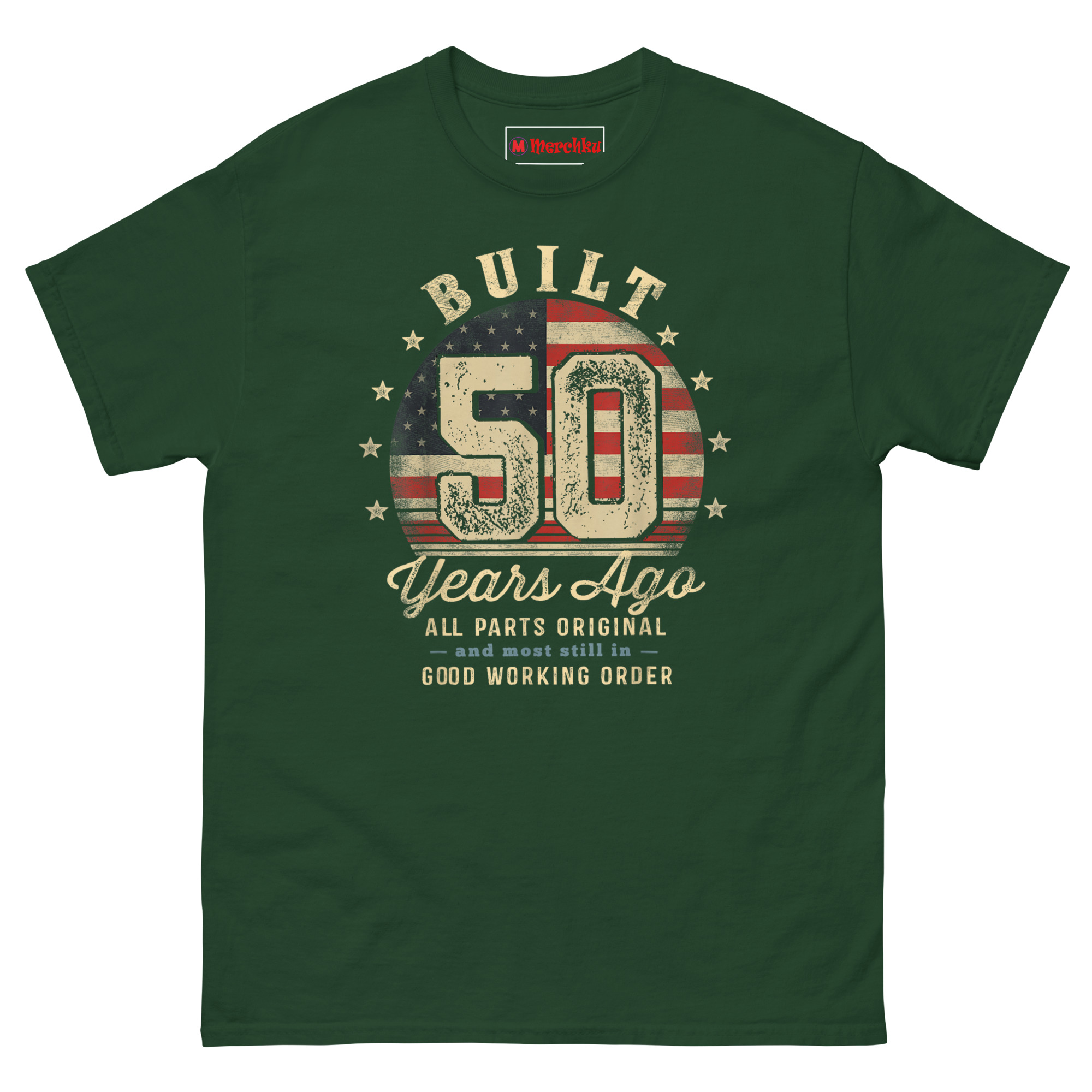 unisex-classic-tee-forest-green-front-69c365af1bf34.jpg