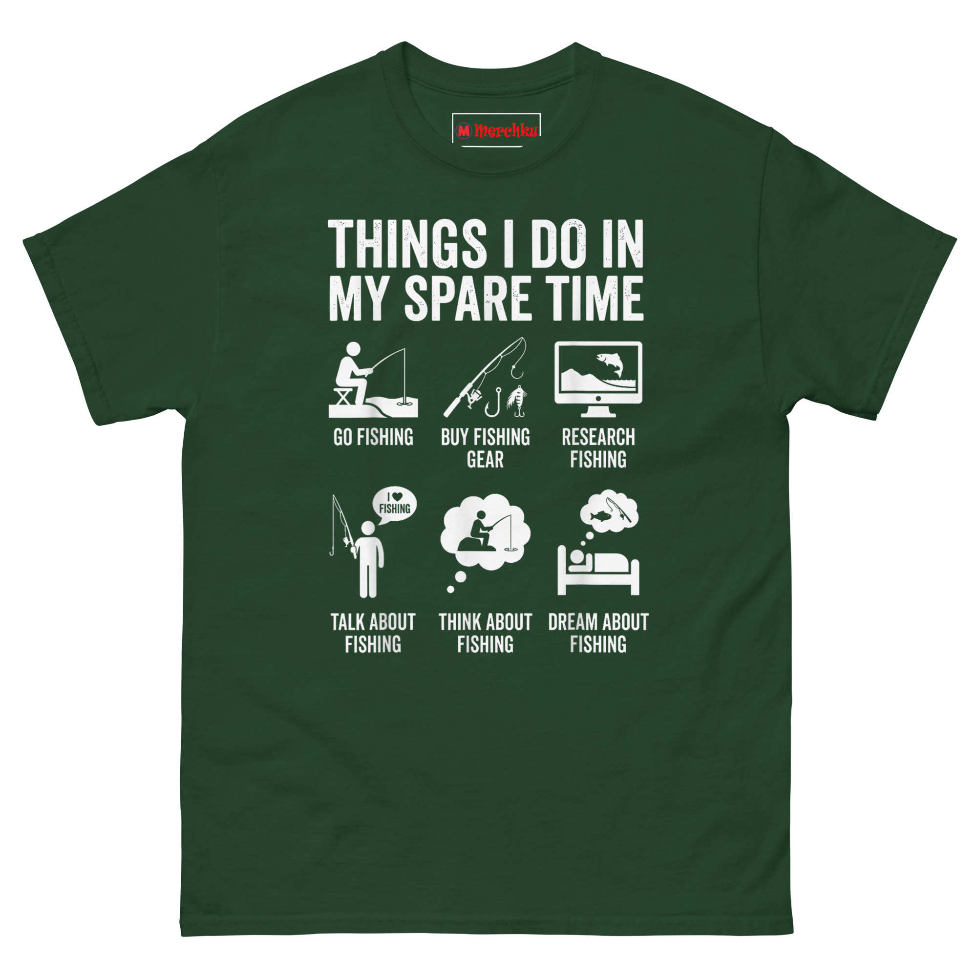 unisex-classic-tee-forest-green-front-69ef141db9f80.jpg