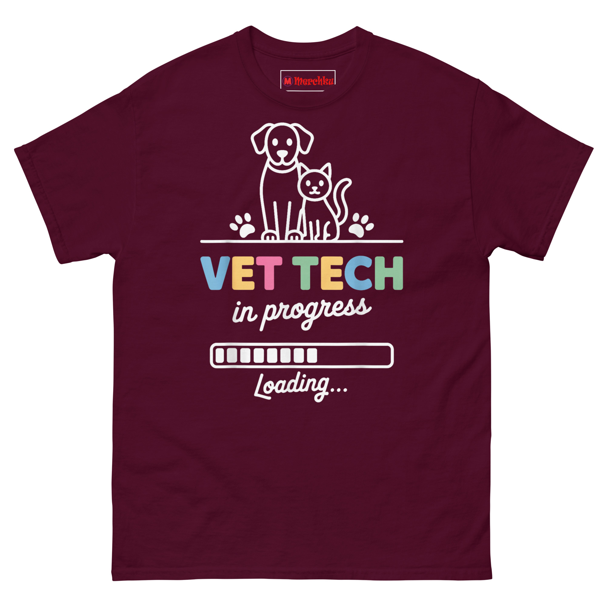 unisex-classic-tee-maroon-front-69eb0c7e9eced.jpg