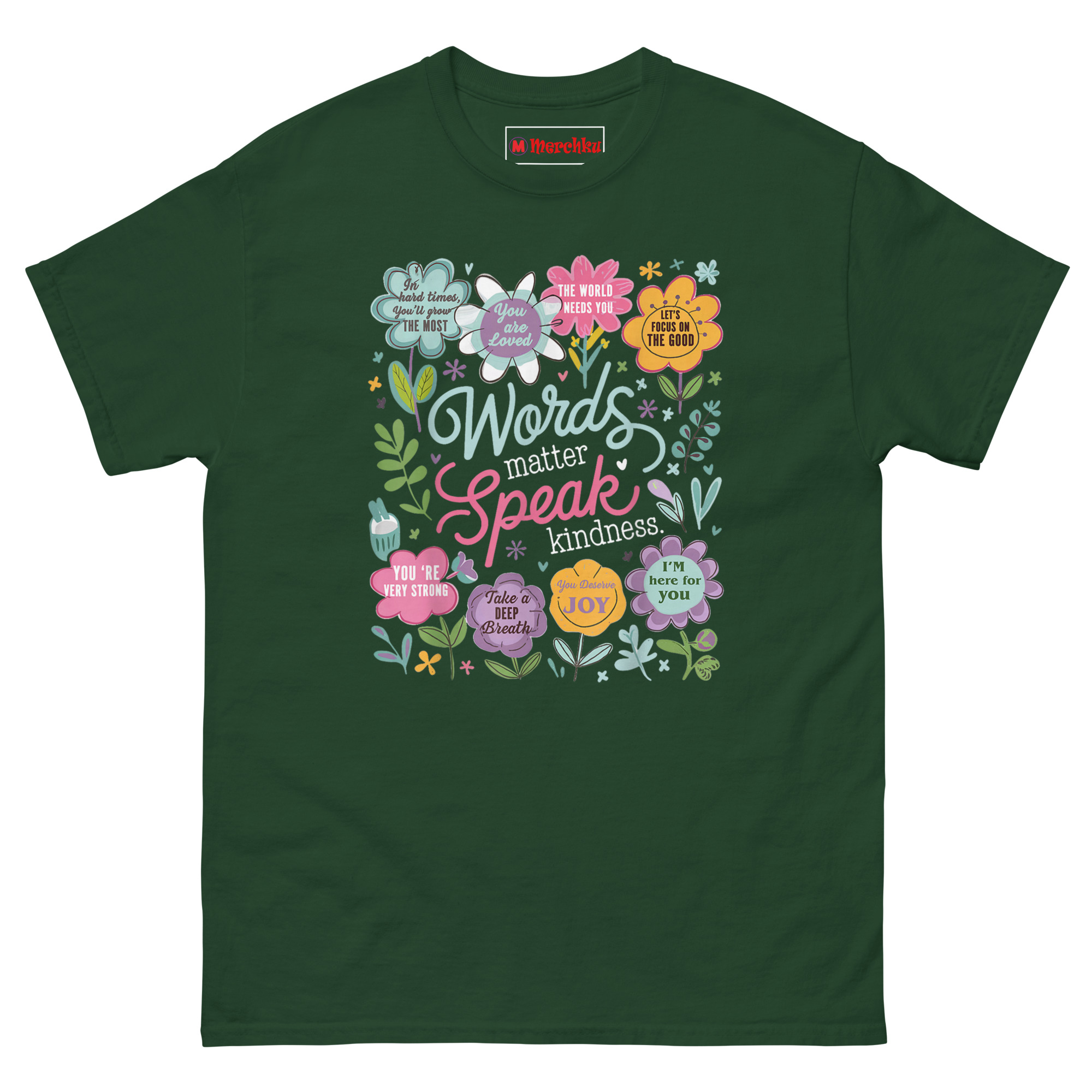 unisex-classic-tee-forest-green-front-6a02af9cd256a.jpg