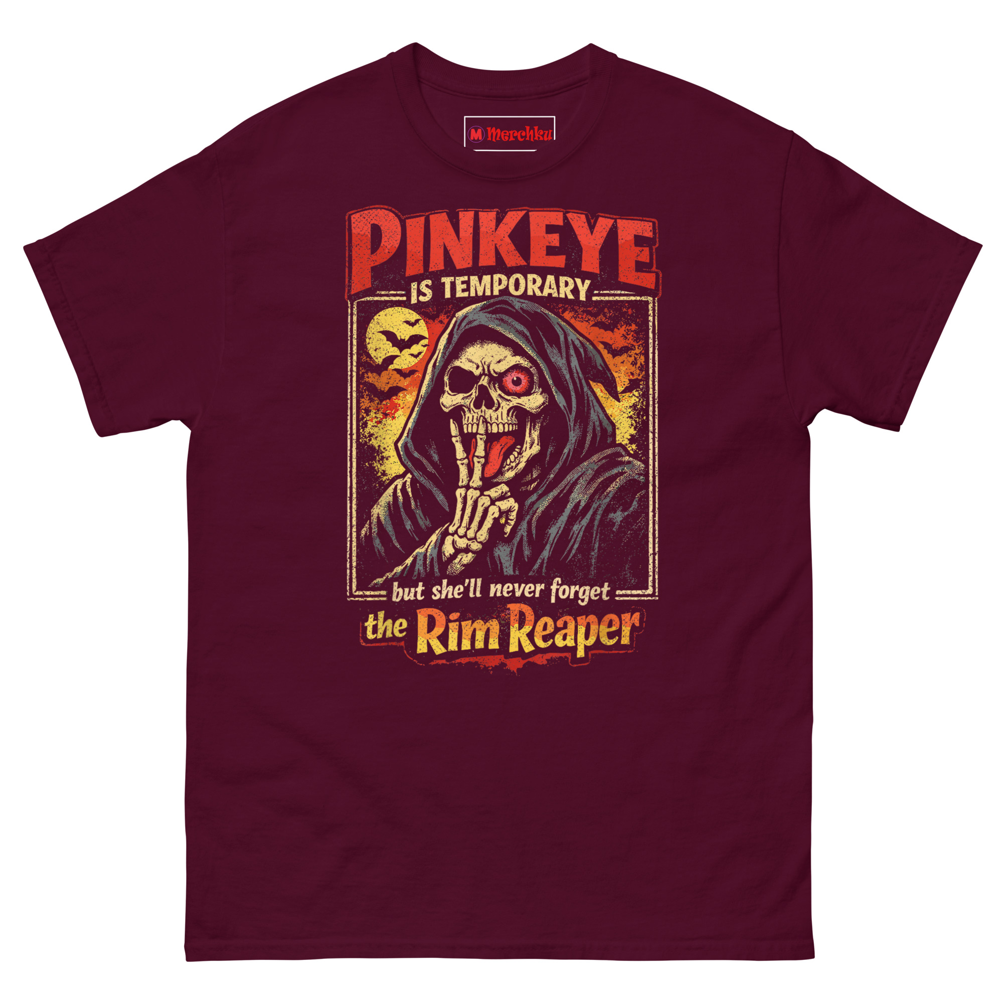 unisex-classic-tee-maroon-front-69f81d1ed6fce.jpg