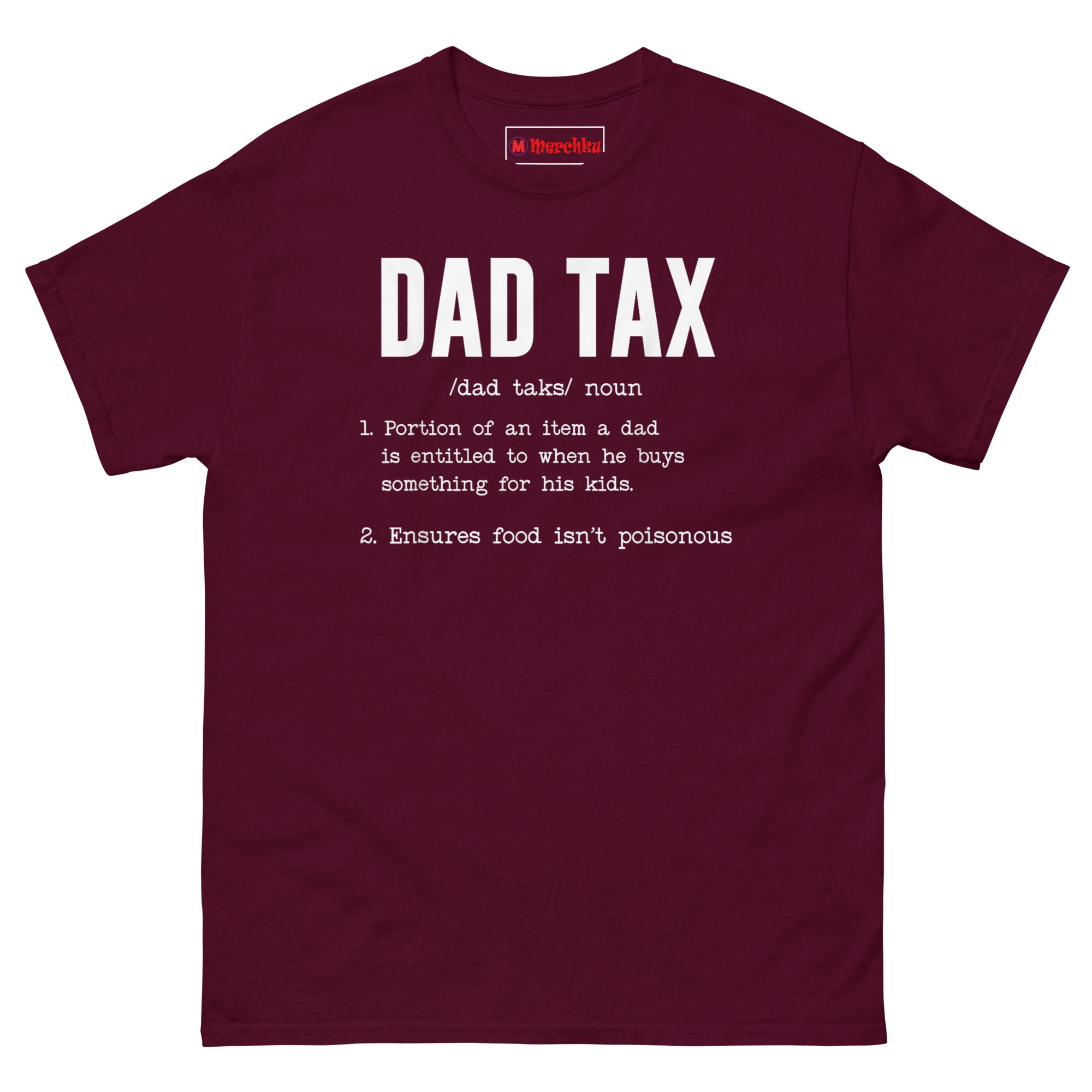 unisex-classic-tee-maroon-front-6a0438f9283ea.jpg