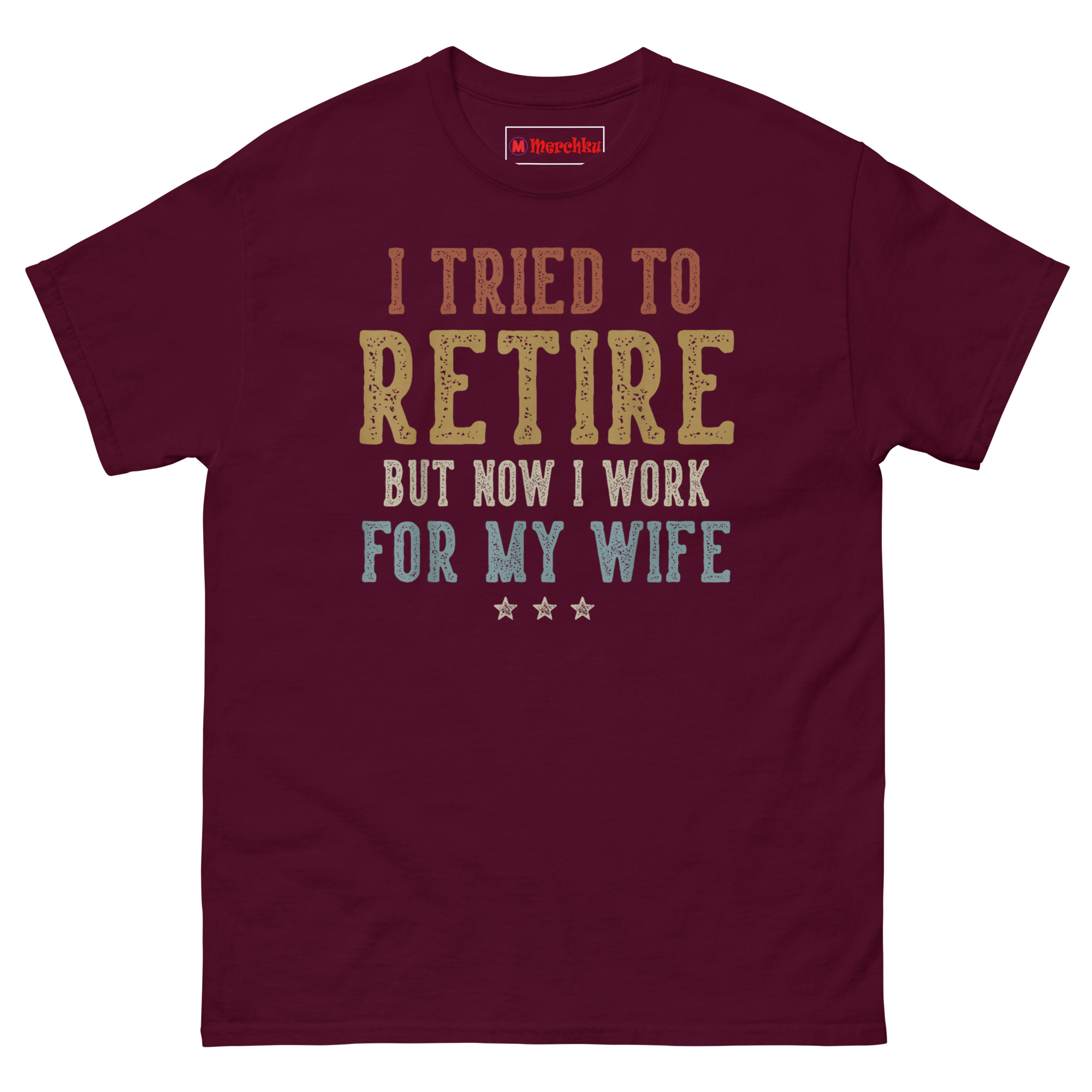 unisex-classic-tee-maroon-front-6a0d1dd8d95a3.jpg