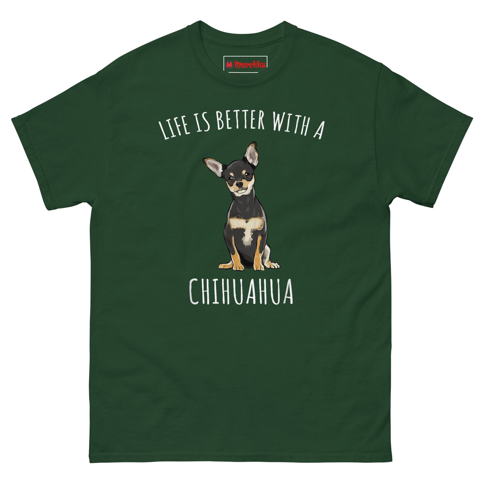 unisex-classic-tee-forest-green-front-6a2cc503abe51.jpg