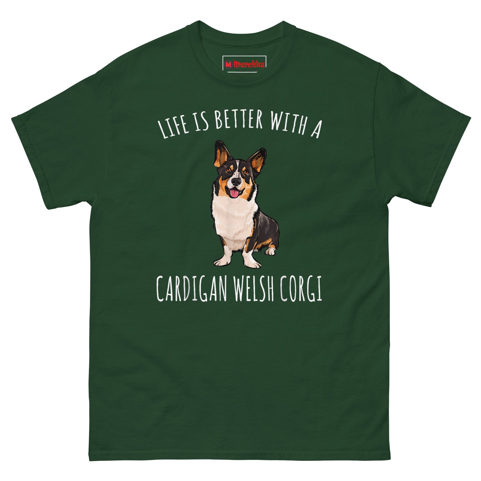 unisex-classic-tee-forest-green-front-6a2cc67ee9cd3.jpg