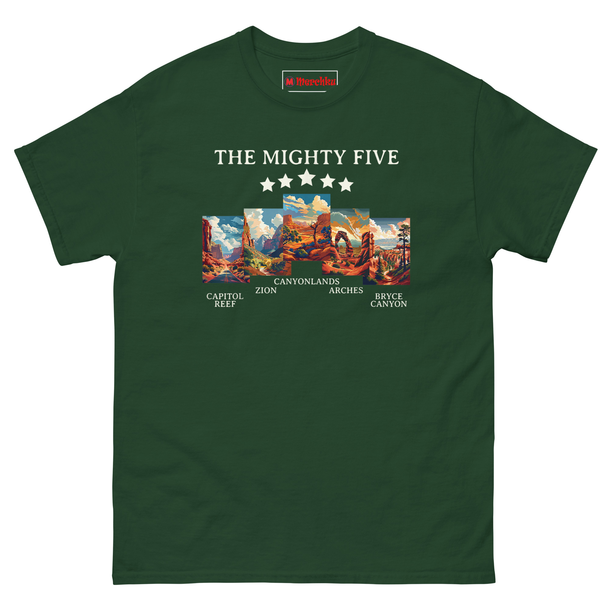 unisex-classic-tee-forest-green-front-6a3499d274de7.jpg