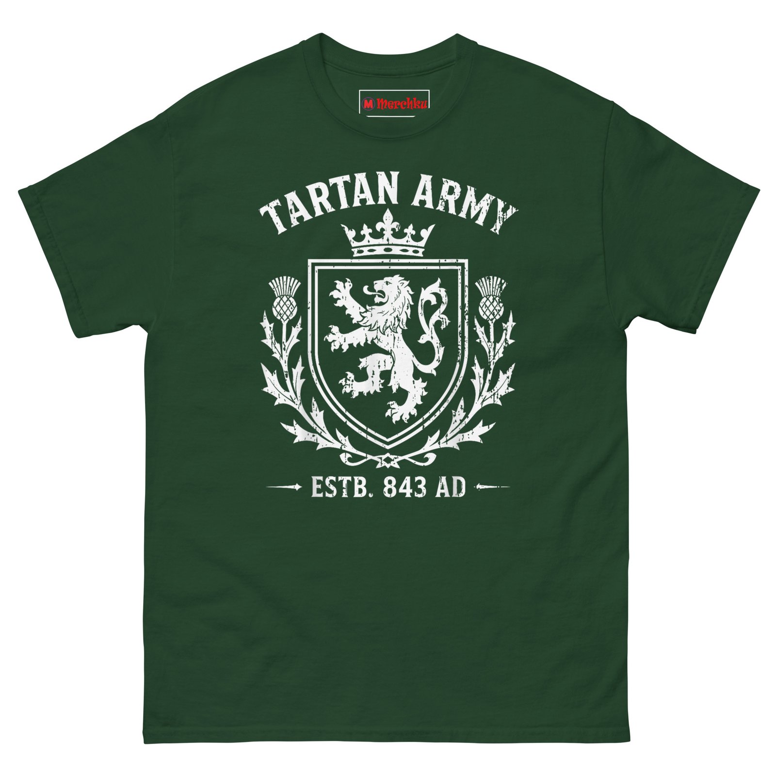 unisex-classic-tee-forest-green-front-6a3778df971a9.jpg