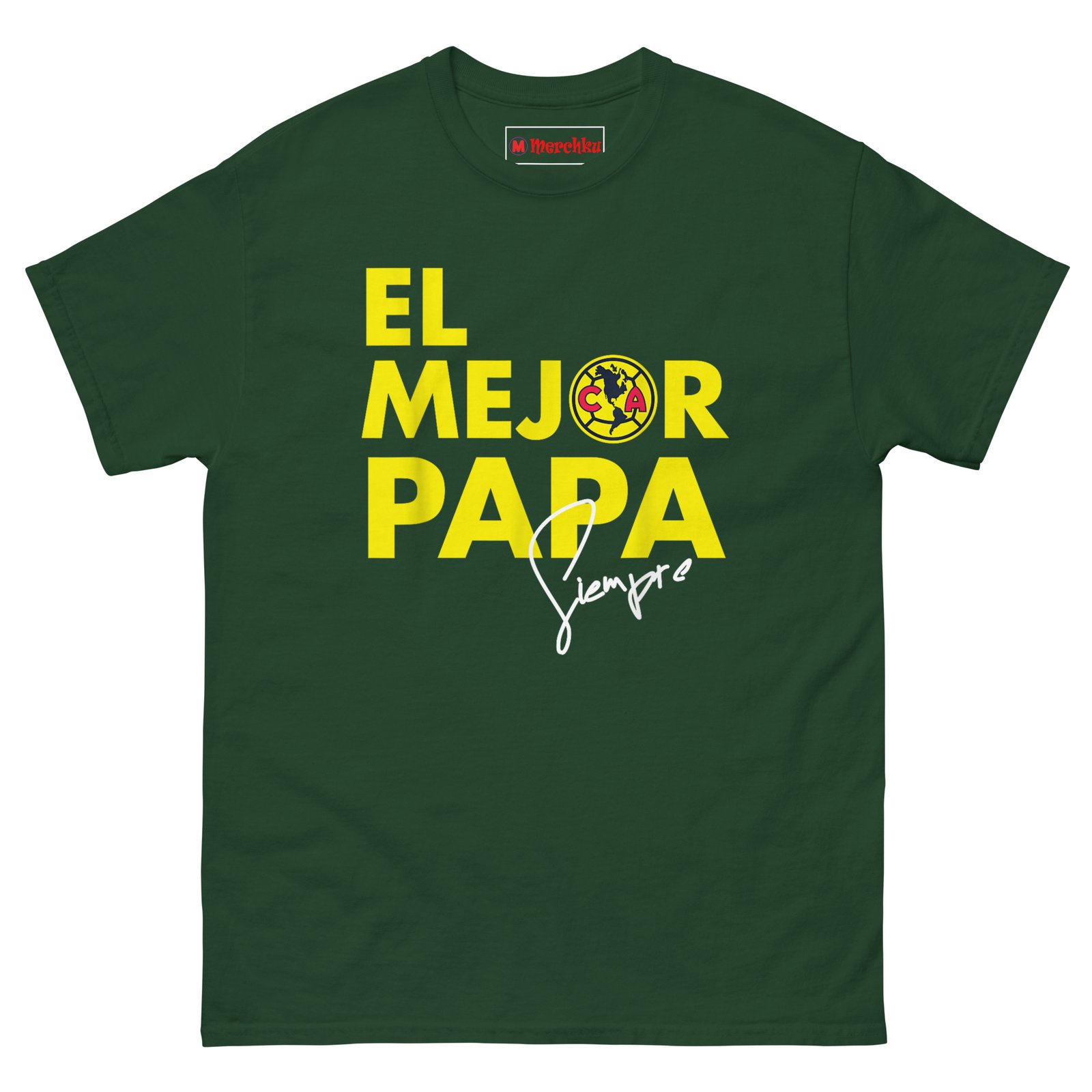 unisex-classic-tee-forest-green-front-6a3f264a70c81.jpg