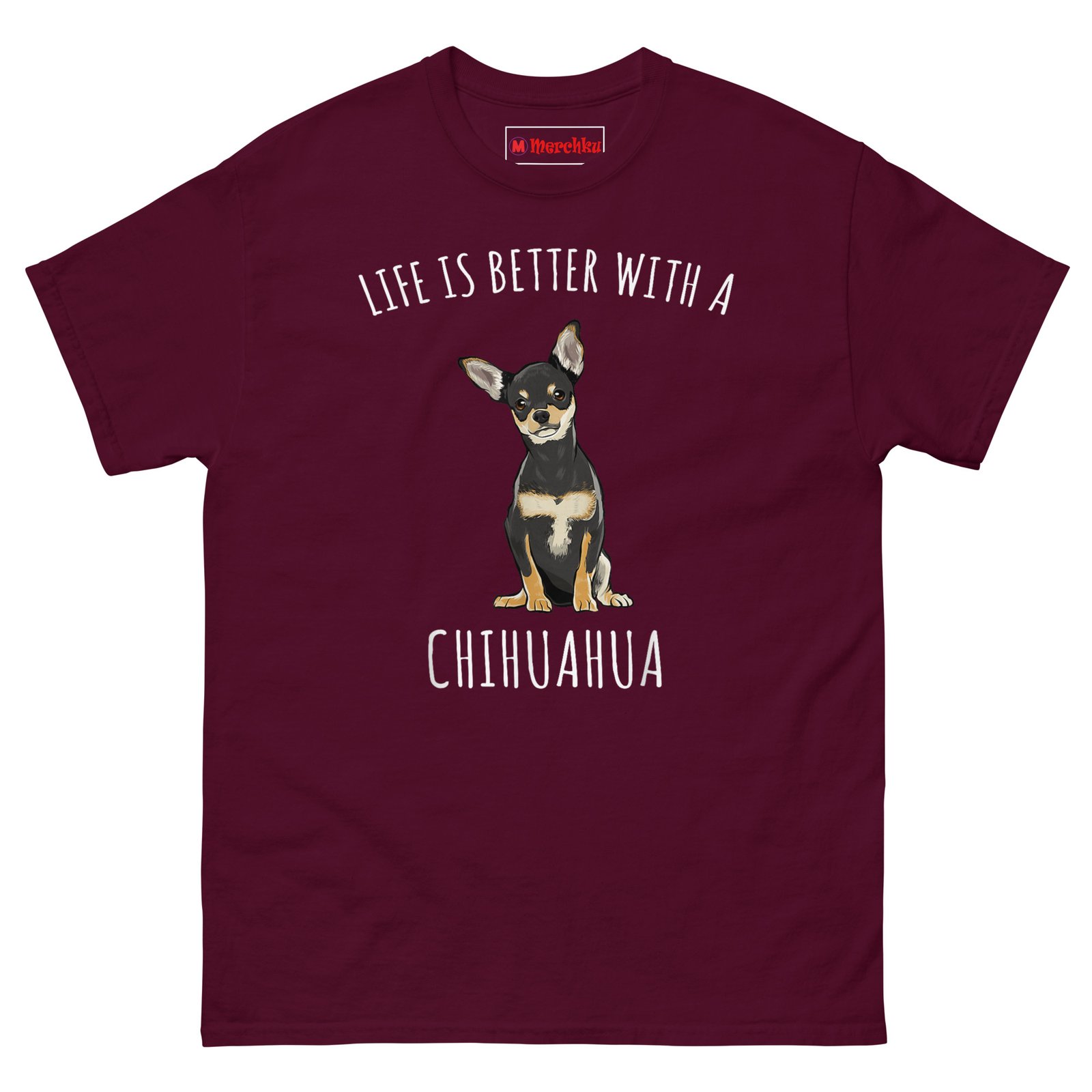unisex-classic-tee-maroon-front-6a2cc503a24e6.jpg
