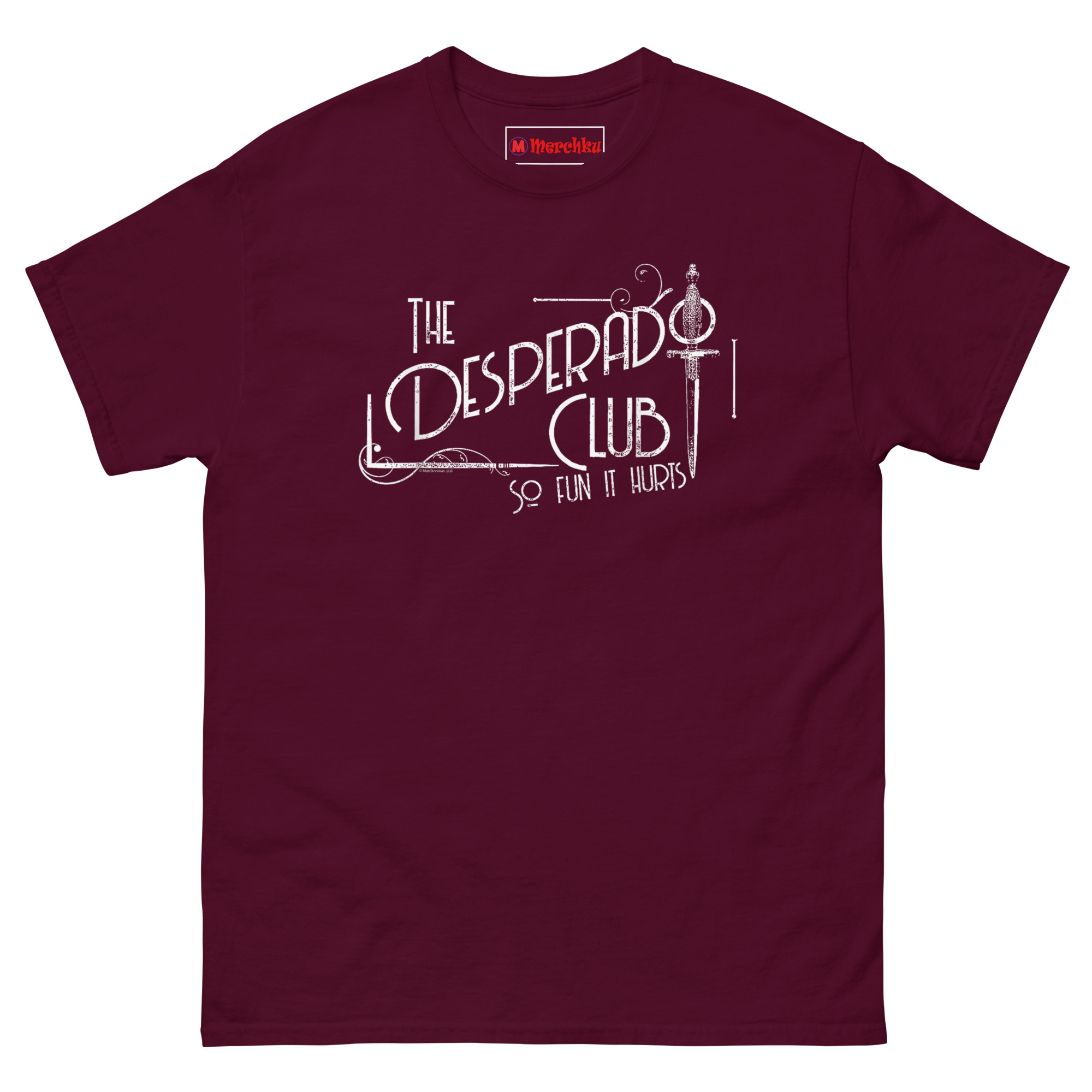unisex-classic-tee-maroon-front-6a3352e0e5450.jpg
