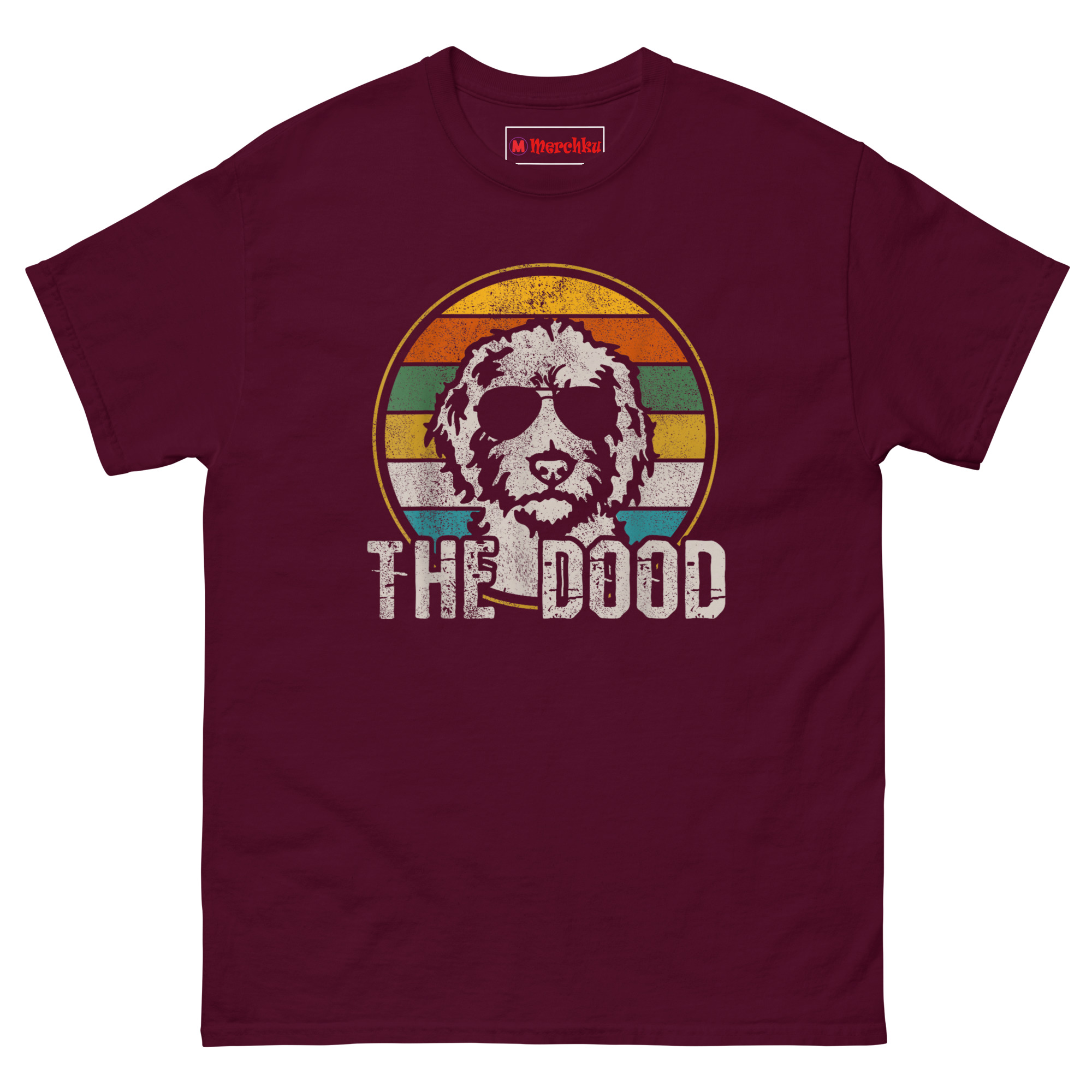 unisex-classic-tee-maroon-front-6a3741fe0506e.jpg