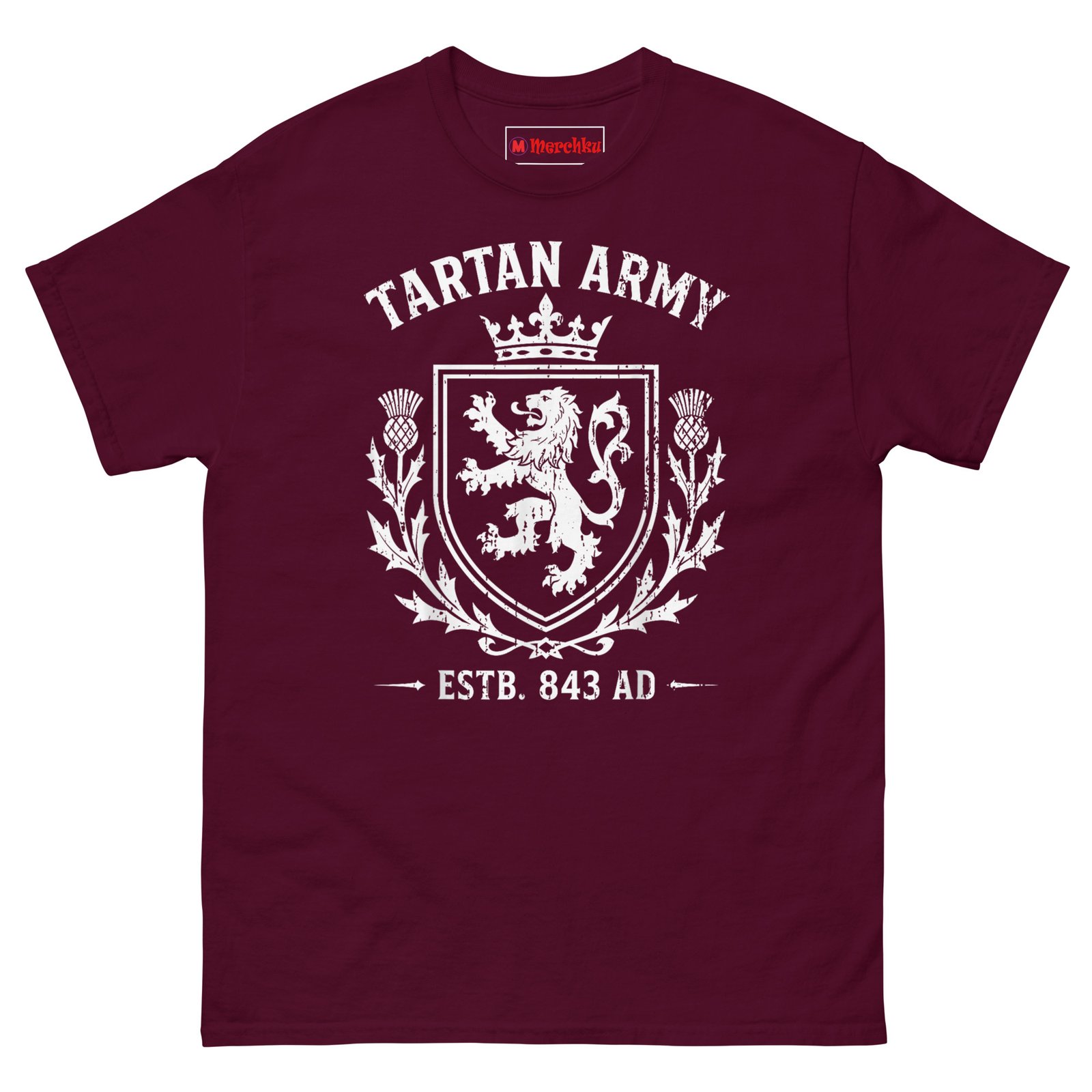 unisex-classic-tee-maroon-front-6a3778df9197e.jpg
