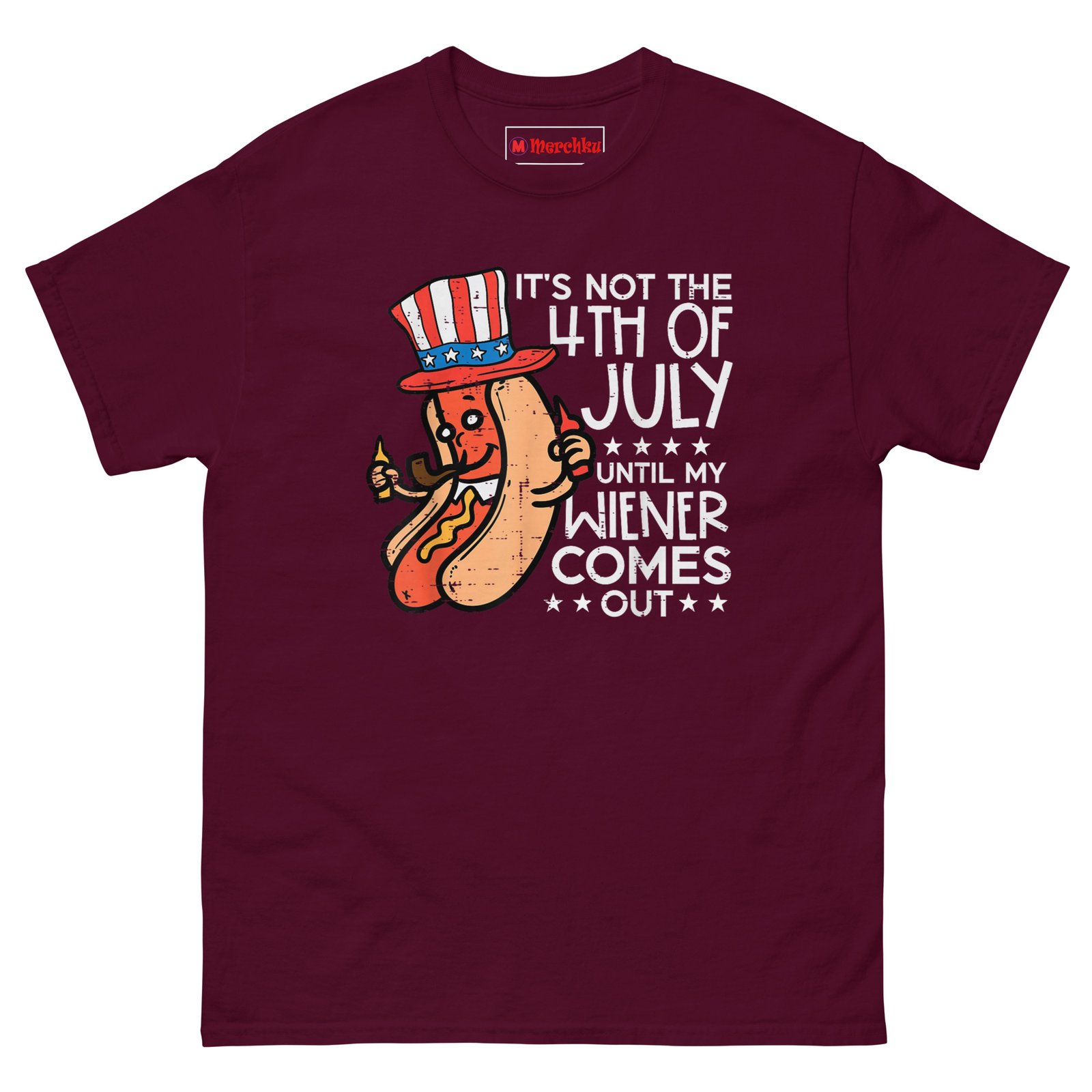 unisex-classic-tee-maroon-front-6a3b541935242.jpg
