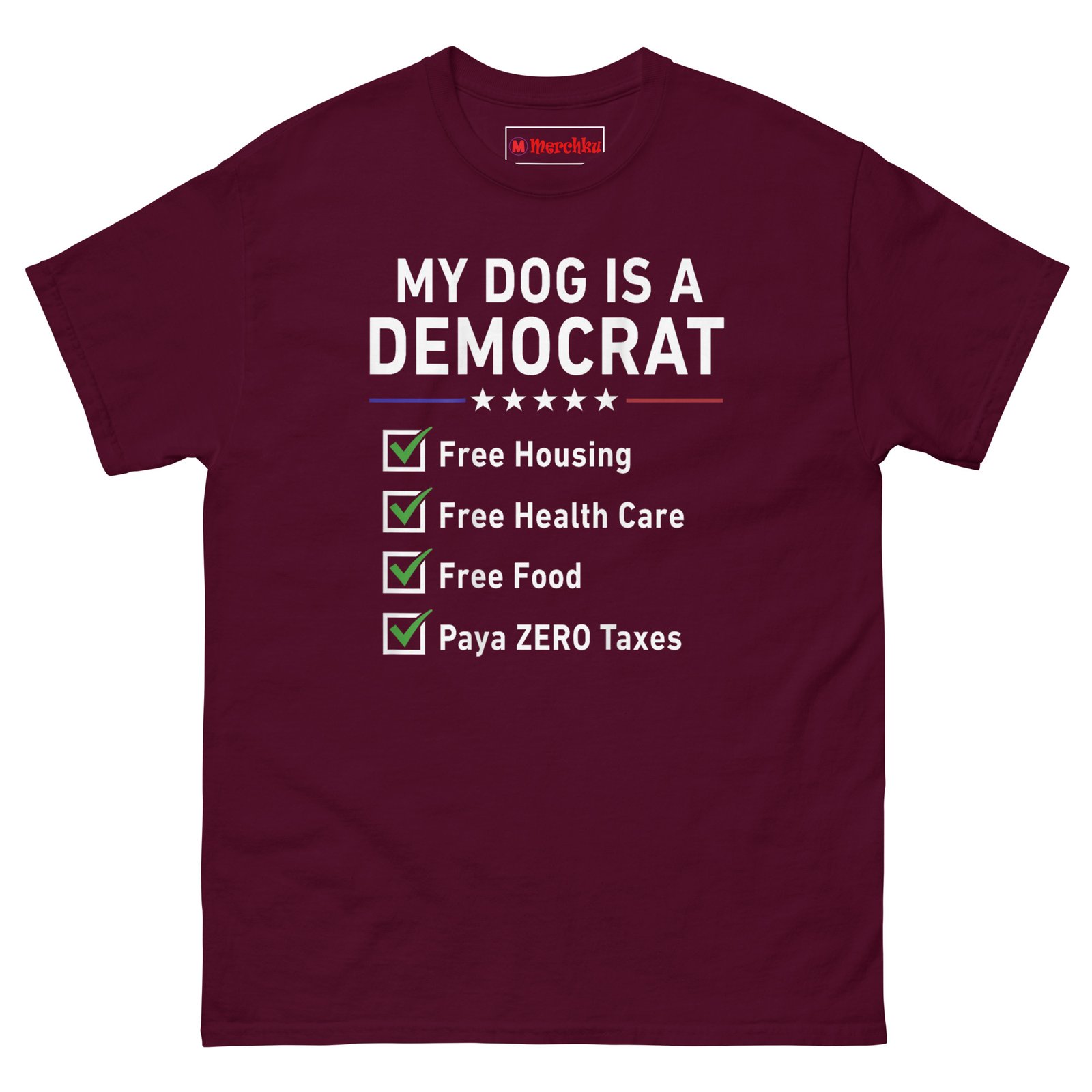 unisex-classic-tee-maroon-front-6a3dd9c90f727.jpg