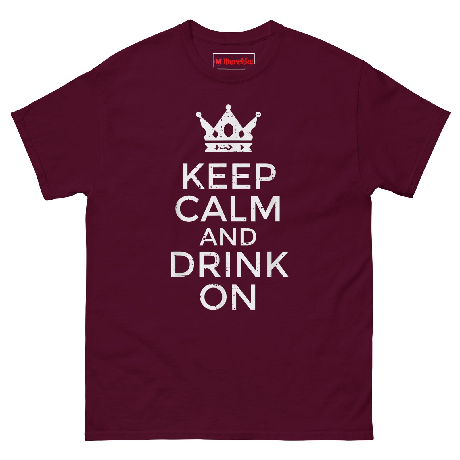 unisex-classic-tee-maroon-front-6a41d260aef18.jpg