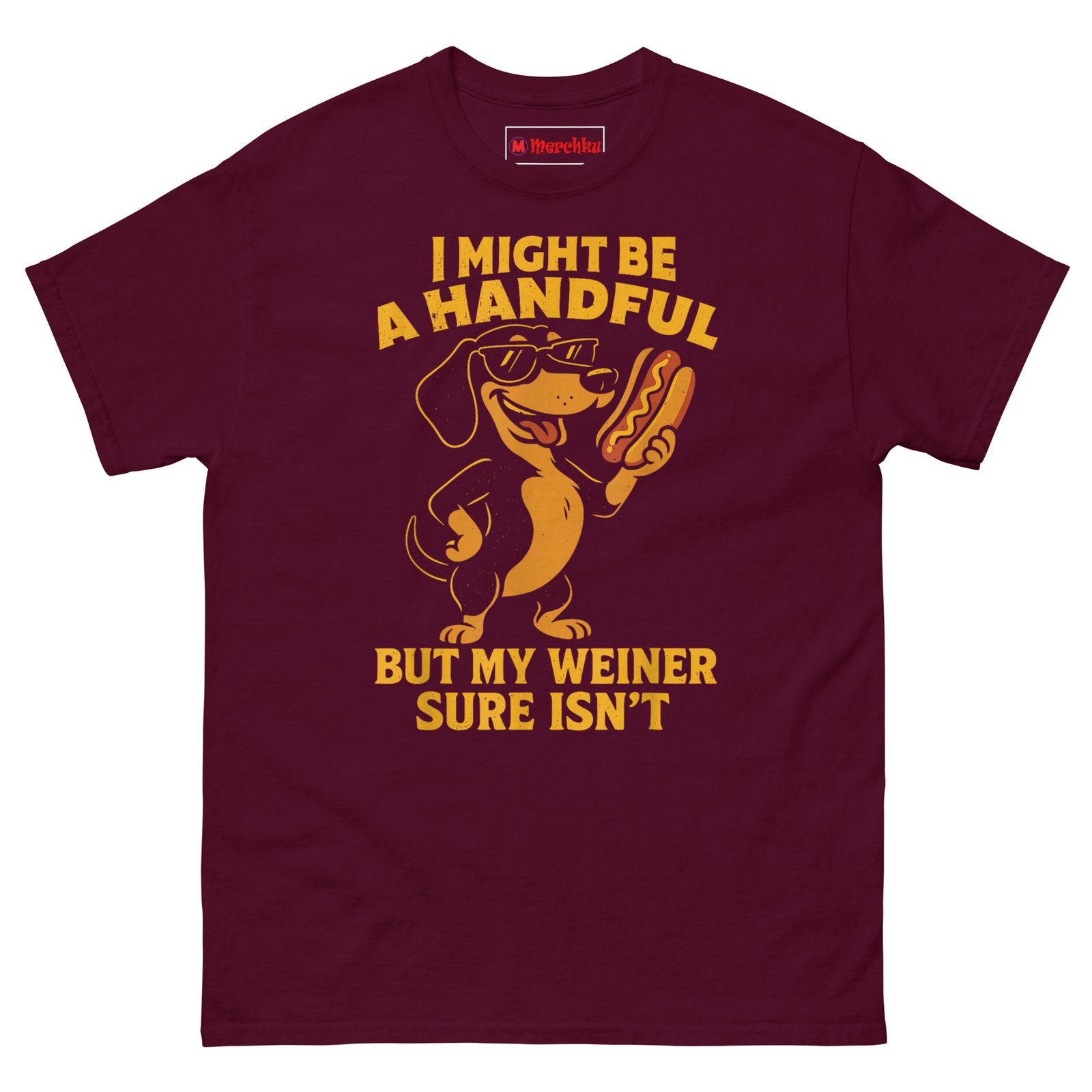 unisex-classic-tee-maroon-front-6a5d8e7ea20e3.jpg